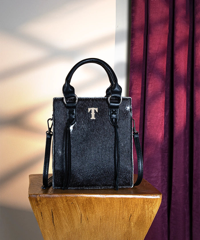 Trinity Ranch Genuine Hair-On Cowhide Leather Mini Crossbody Purse - Stylish & Durable for Everyday Use, Travel, and Casual Outings