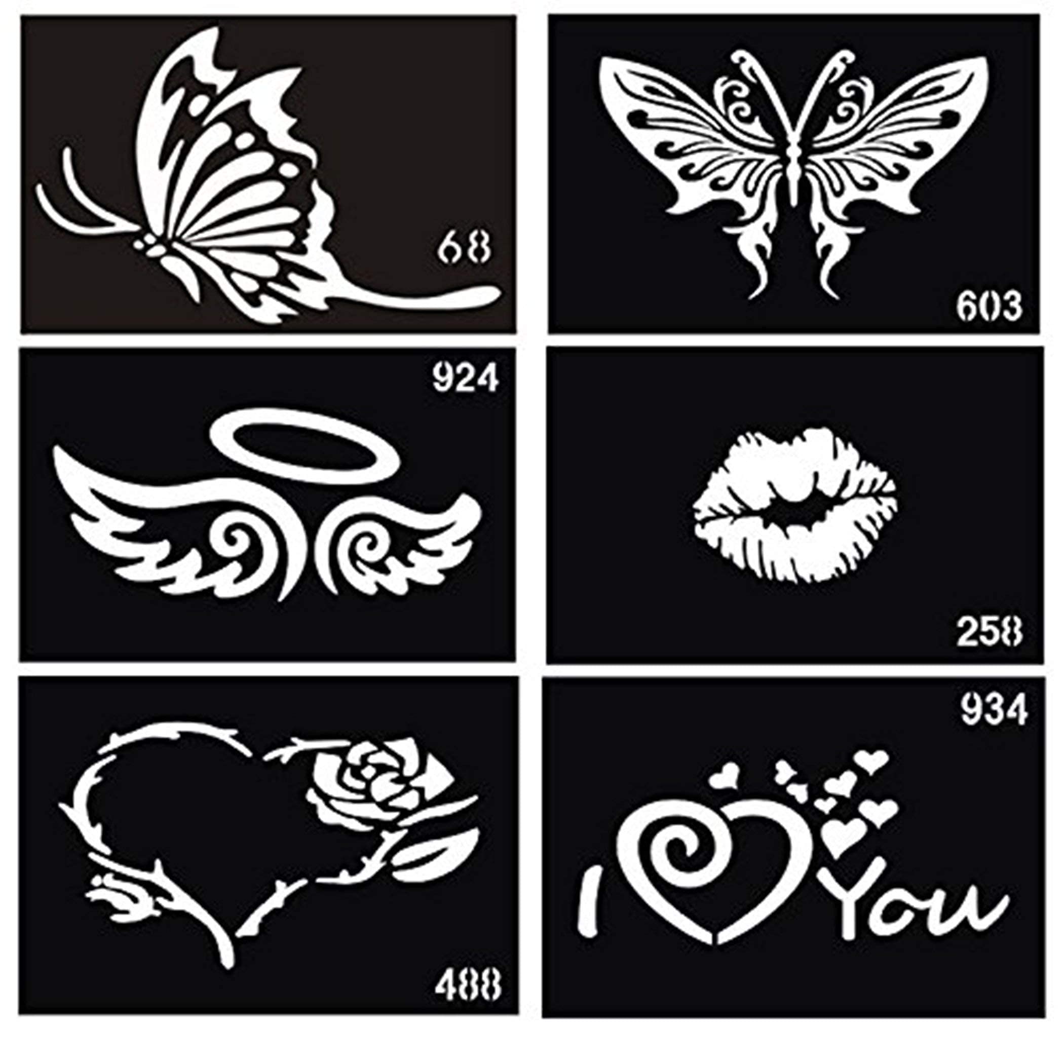 Premium Henna Tattoo Stencil Kit for Hands, Body, Face - Temporary Mehndi Designs for Women, Girls & Kids | Perfect for Parties, Weddings & Festivals | Design NIV-379