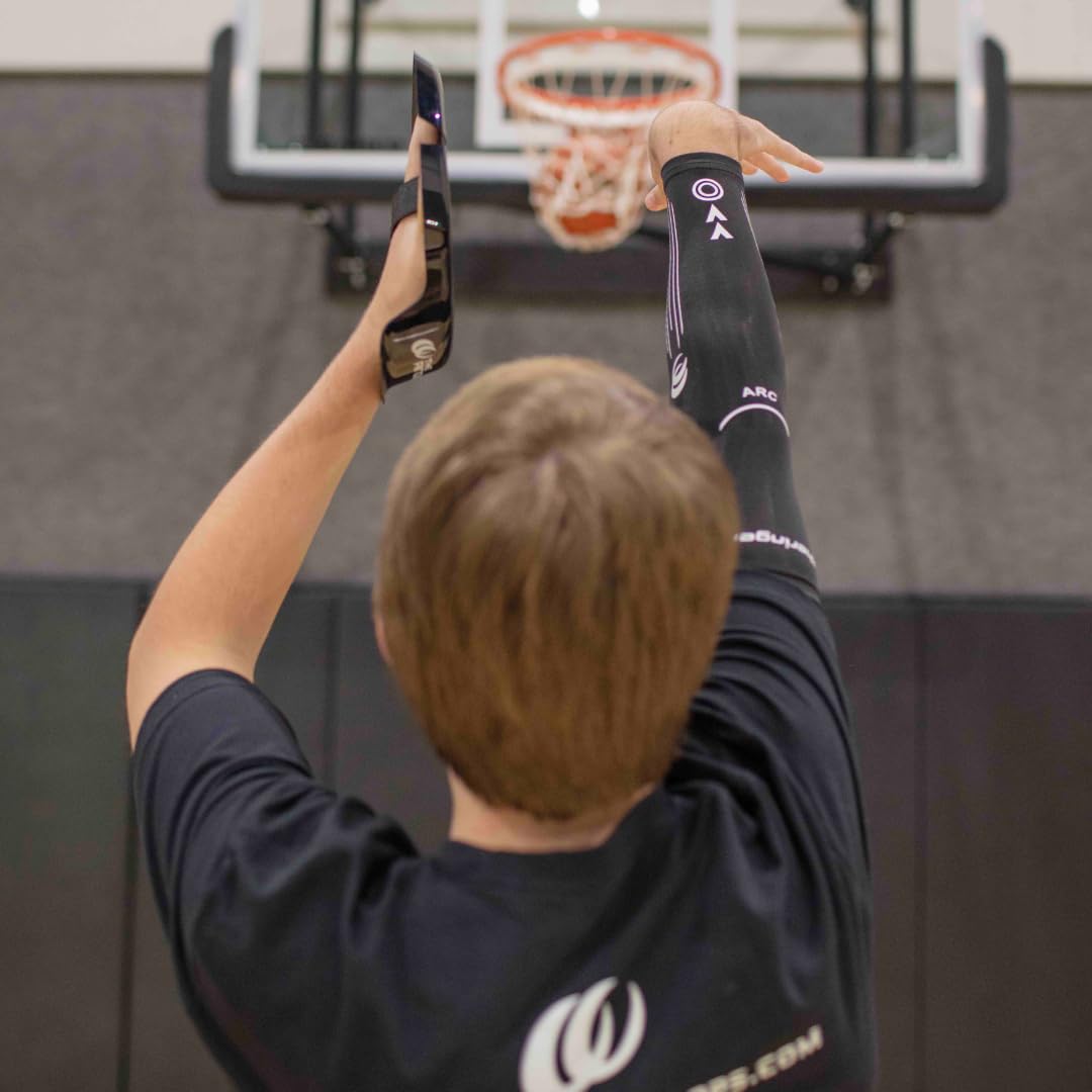 Spot-On Basketball Training Sleeve - Bilateral Arm Support for Improved Shot Alignment & Strength - Perfect for Shooting Practice & Game Performance
