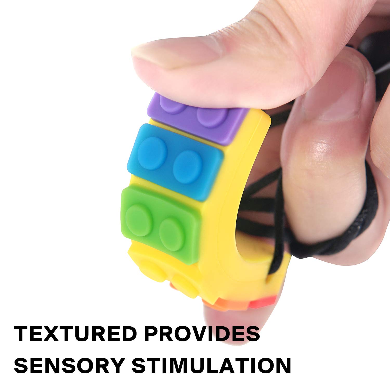 Seeway Sensory Chew Necklaces for Kids & Toddlers - 2 Pack Autism & ADHD Teething Toys, BPA-Free Silicone Oral Motor Chewers for Anxiety Relief - Perfect for School, Travel & Sensory Therapy