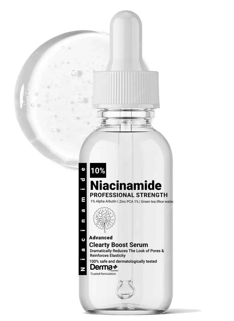 DERMA CURE 10% Niacinamide Serum for Pore Minimizing - Reduces Dullness, Blemishes & Acne Marks | Fast Absorbing, Hydrating Face Serum for All Skin Types | Helps Clear Blackheads & Open Pores | 30ml | Perfect for Daily Skincare Routine & Acne-Prone Skin