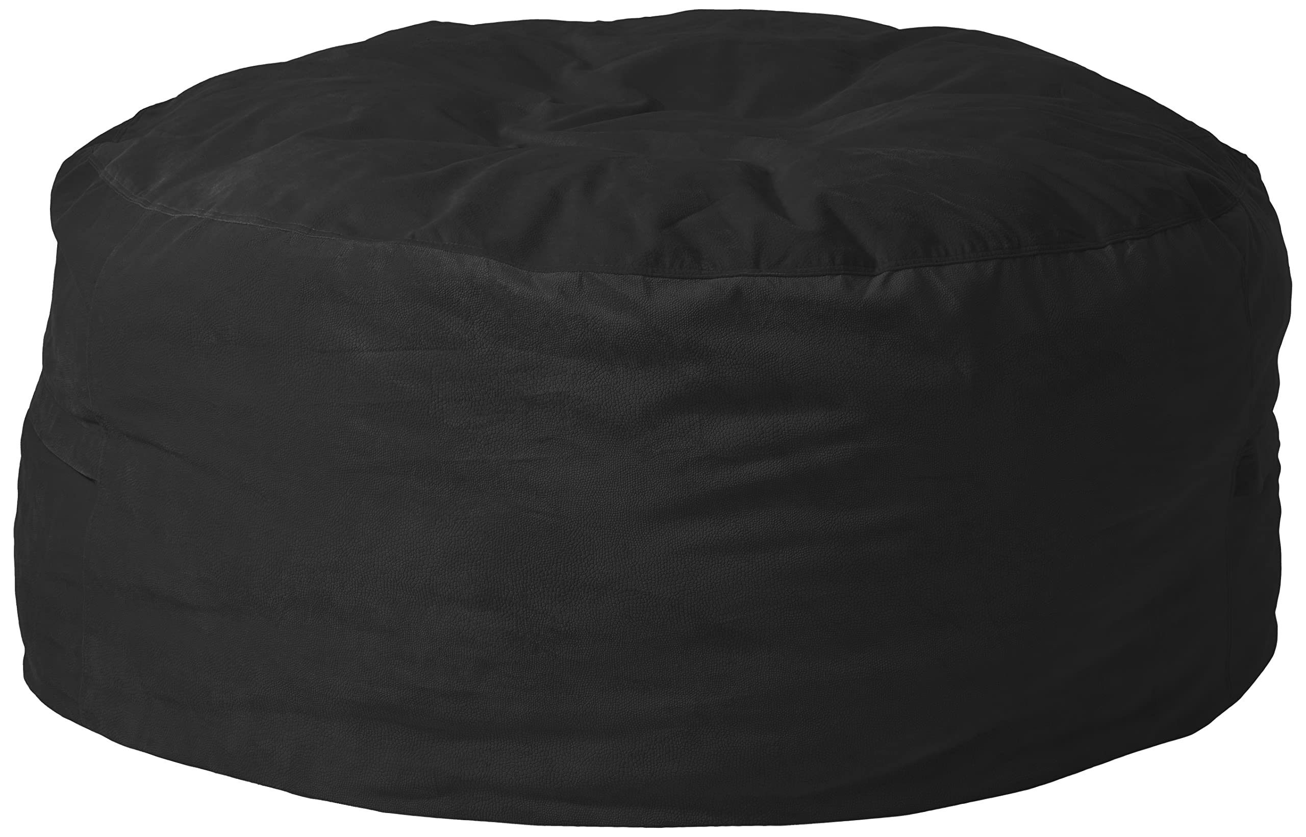 6-Foot Chill Sack Bean Bag Chair Cover in Dark Gray Pebble - Ultra Soft & Durable for Living Room, Bedroom, or Game Room Relaxation