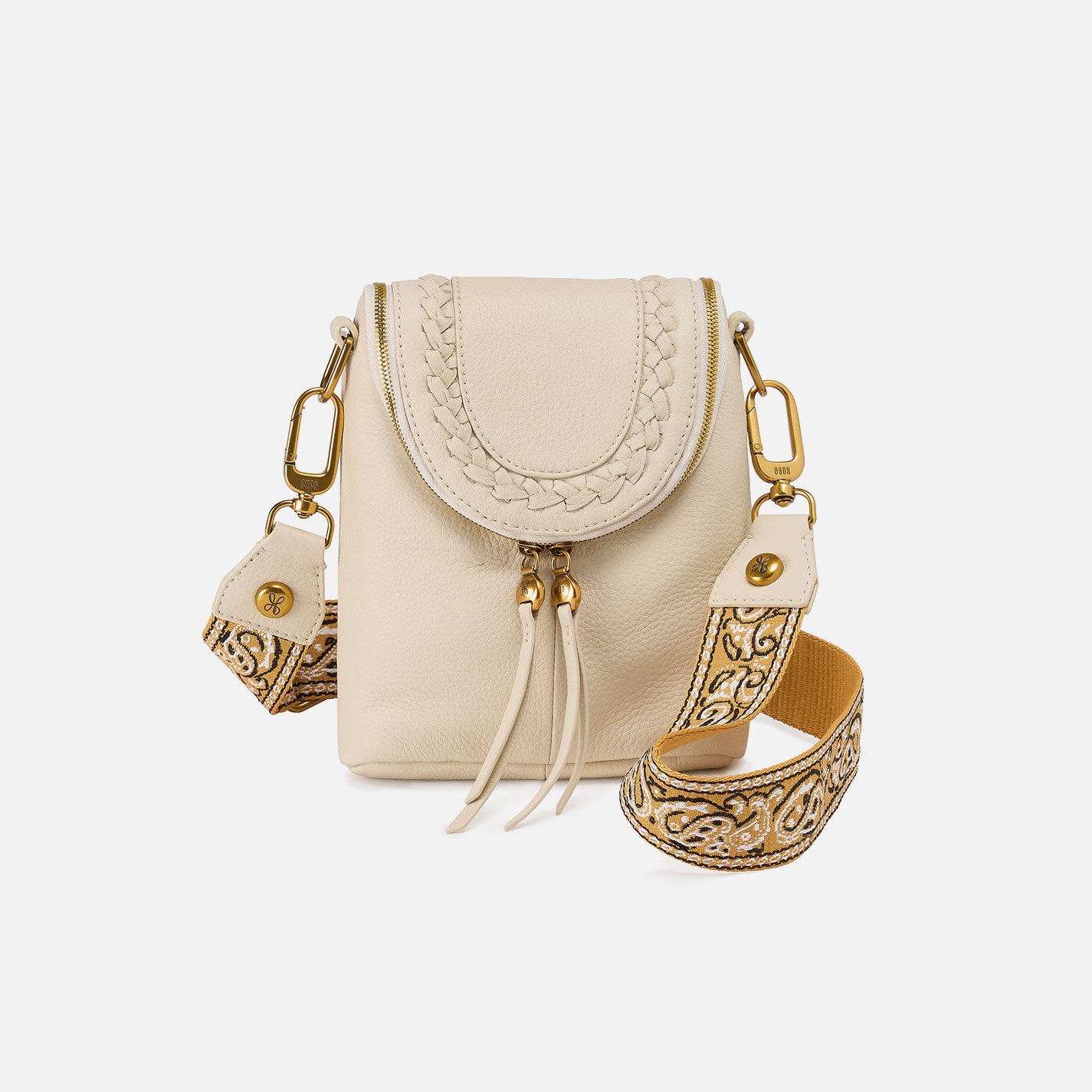 Fern Crossbody Bag in Pebbled Leather - Birch Color | Stylish & Durable Leather Purse for Women | Perfect for Work, Travel & Everyday Use