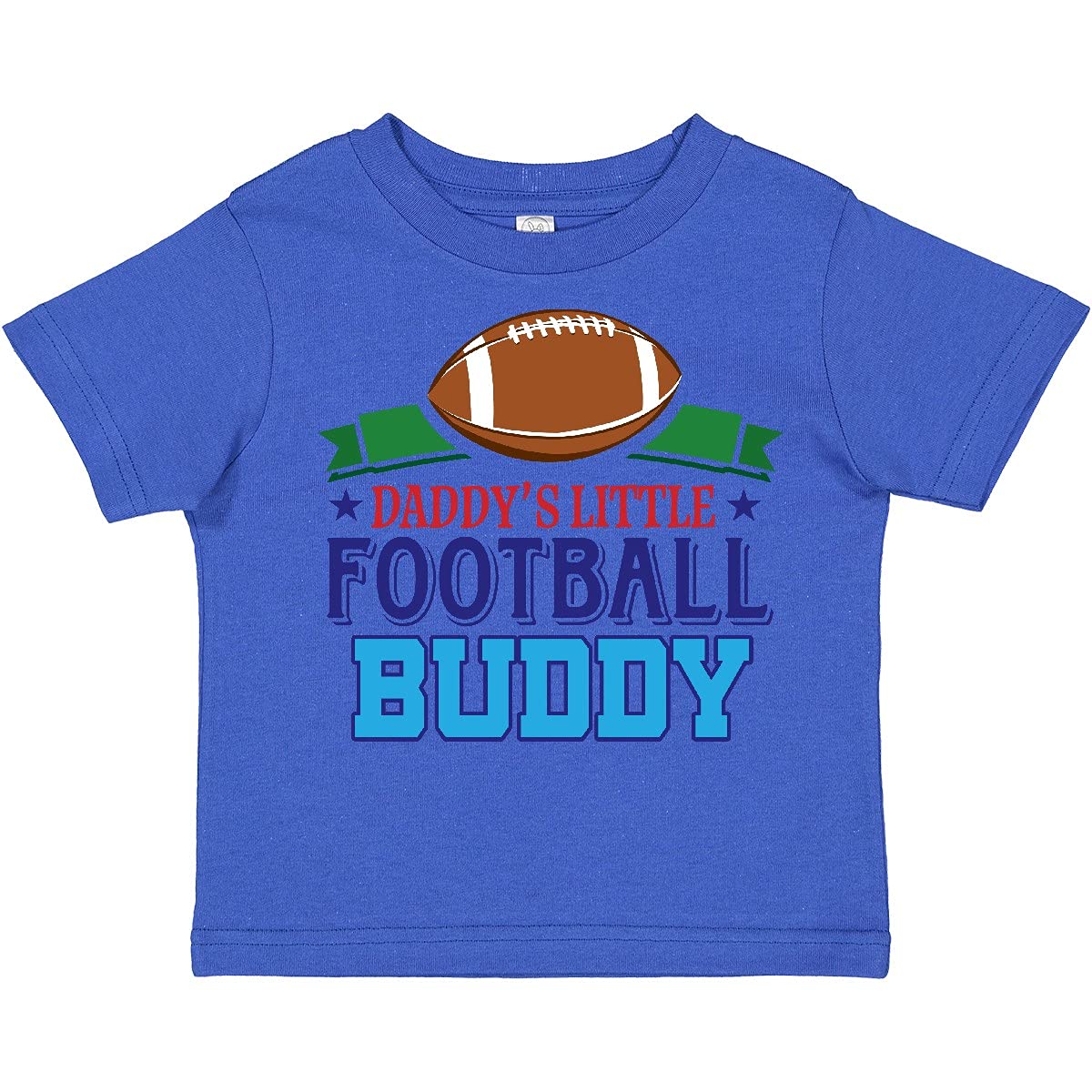 Inktastic Football Boys Toddler T-Shirt - Daddy's Little Football Buddy - Cute Sports Apparel for Kids - Perfect for Game Day, Playdates & Family Outings