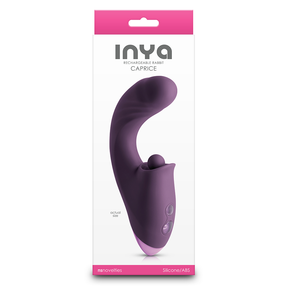 Inya Caprice G Spot & Clitoral Stimulation Rabbit Vibrator - Powerful Thrusting & Thumping for Intense Pleasure - Perfect for Solo Play & Couples' Intimate Moments