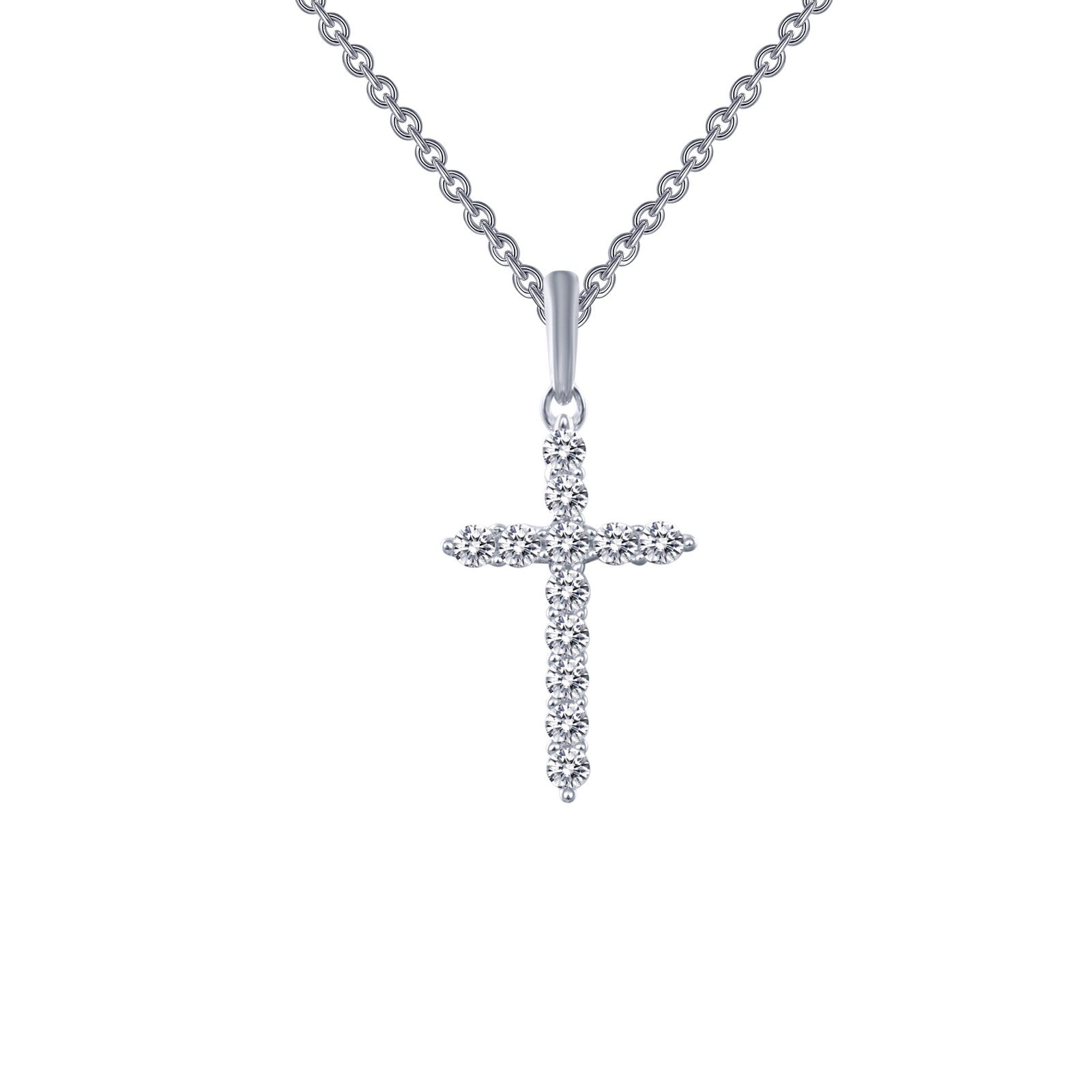 0.36 CTW Diamond Cross Pendant Necklace for Women - 14K Gold Religious Jewelry Gift for Baptism, Confirmation & Everyday Wear