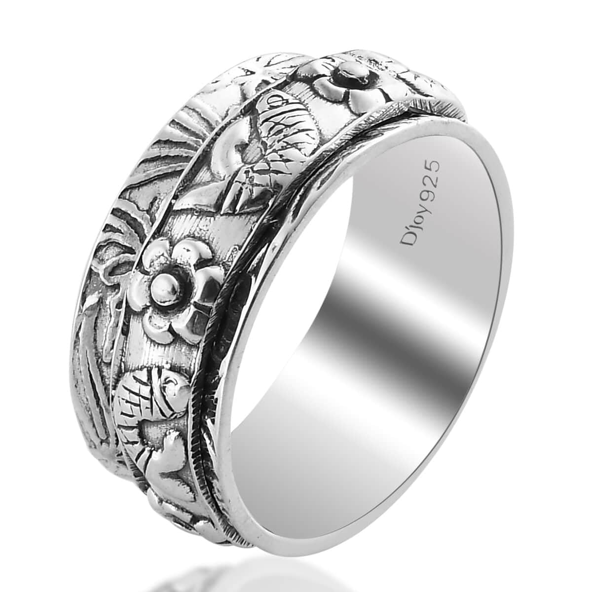 925 Sterling Silver Mom Spinner Ring for Women - Elegant Spinning Jewelry Gift for Mother's Day, Birthday & Anniversary | Perfect for Everyday Wear, Special Occasions & Heartfelt Gifting