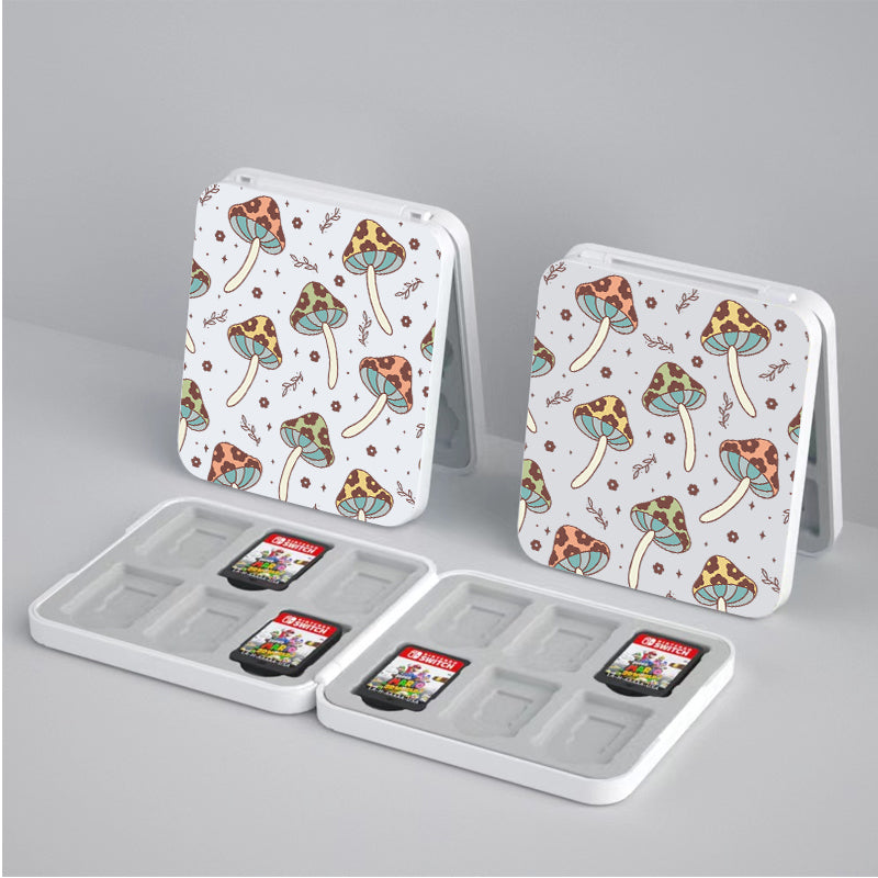 Nintendo Switch Cozy Mushroom Game Card Holder - Compact Storage Case for Switch Games | Perfect for Travel & Home Organization
