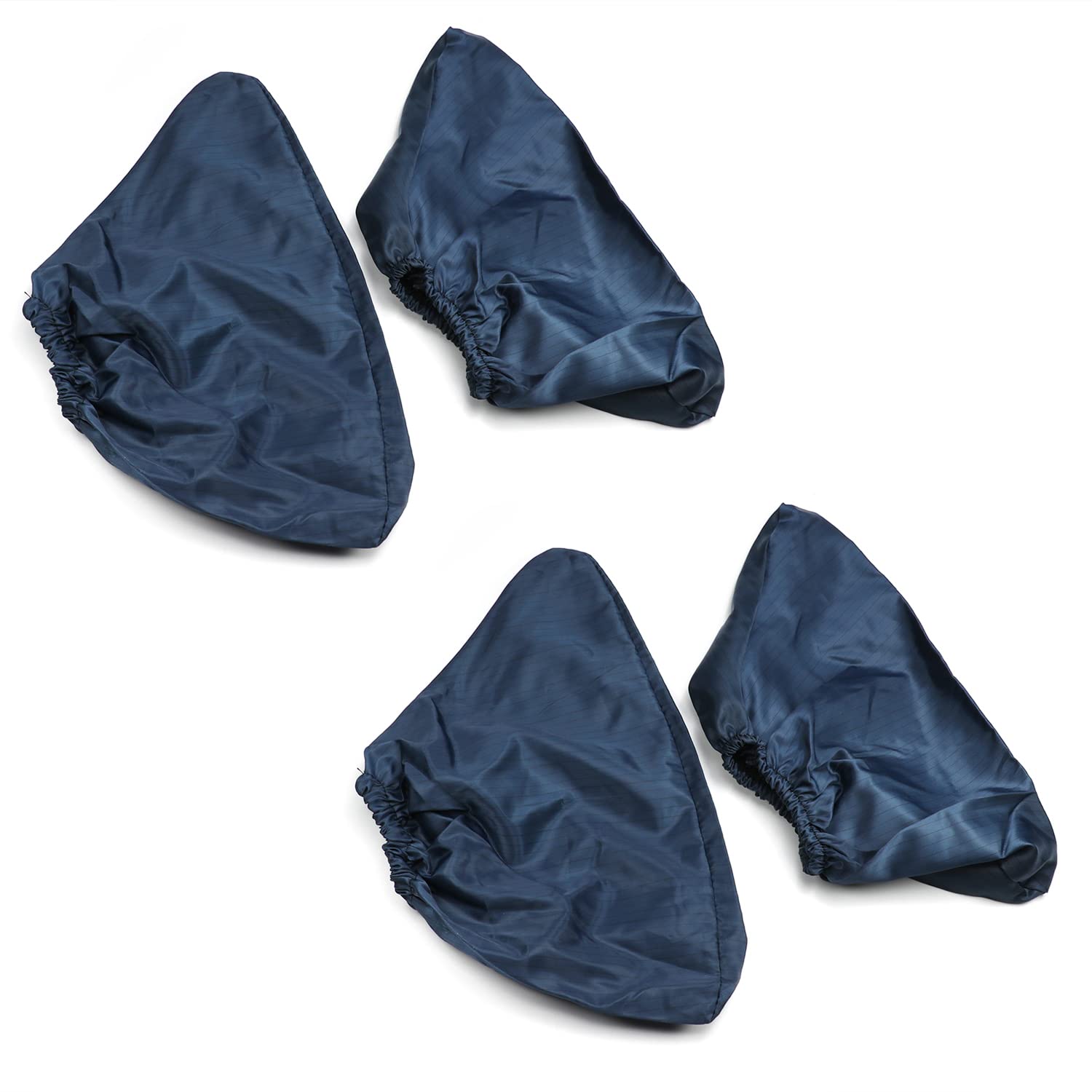Othmro 2 Pairs Anti-Static Shoe Covers - Conductive Fiber Dust Proof Non-Slip Boot Protectors for Indoor Use, Home Floor Protection (Navy Blue) | Ideal for Clean Rooms, Hospitals, Labs & Home Care