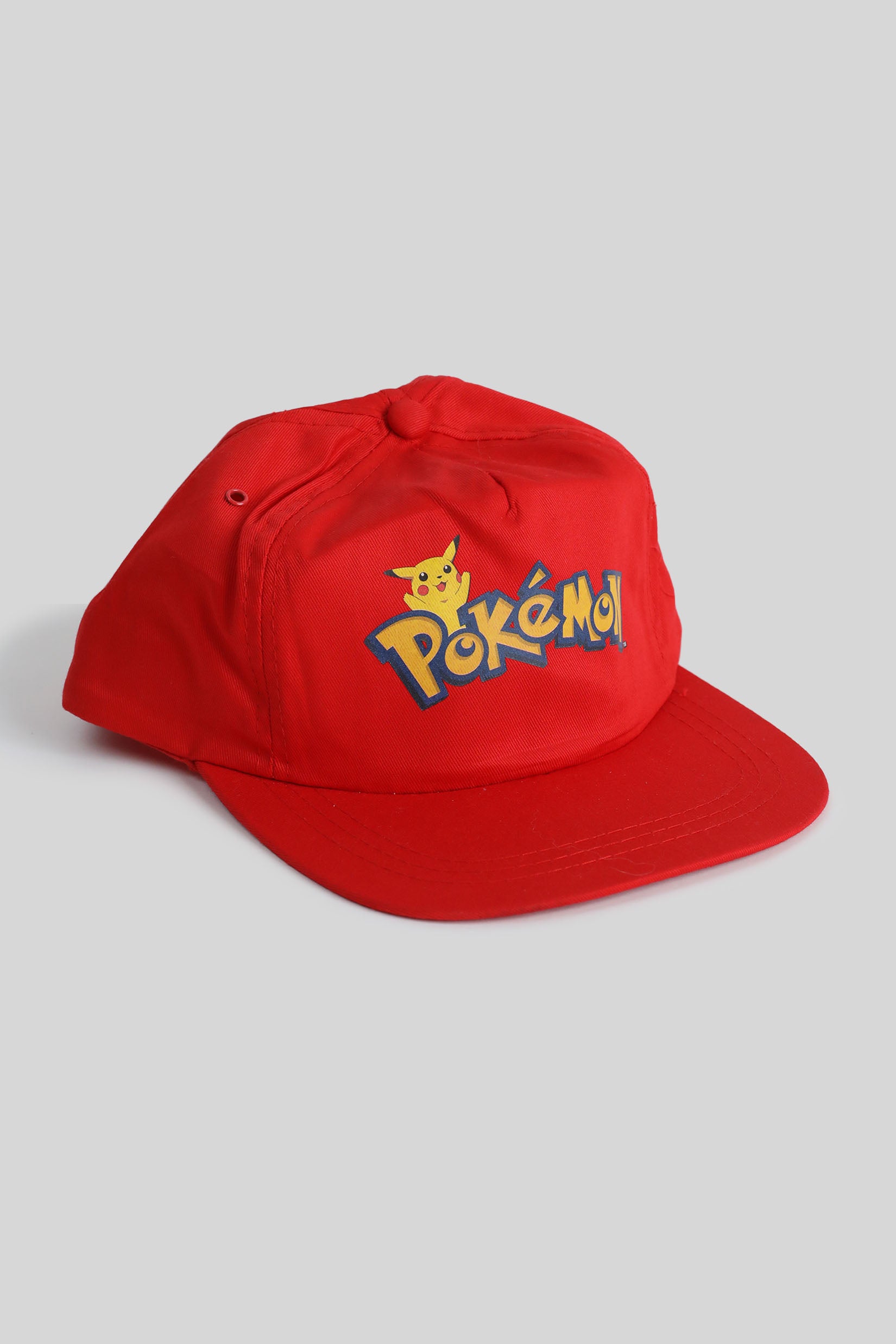 Vintage Deadstock Pokemon Snapback Hat - Retro 90s Cartoon Character Baseball Cap for Men & Women - Perfect for Cosplay, Anime Conventions & Streetwear Fashion