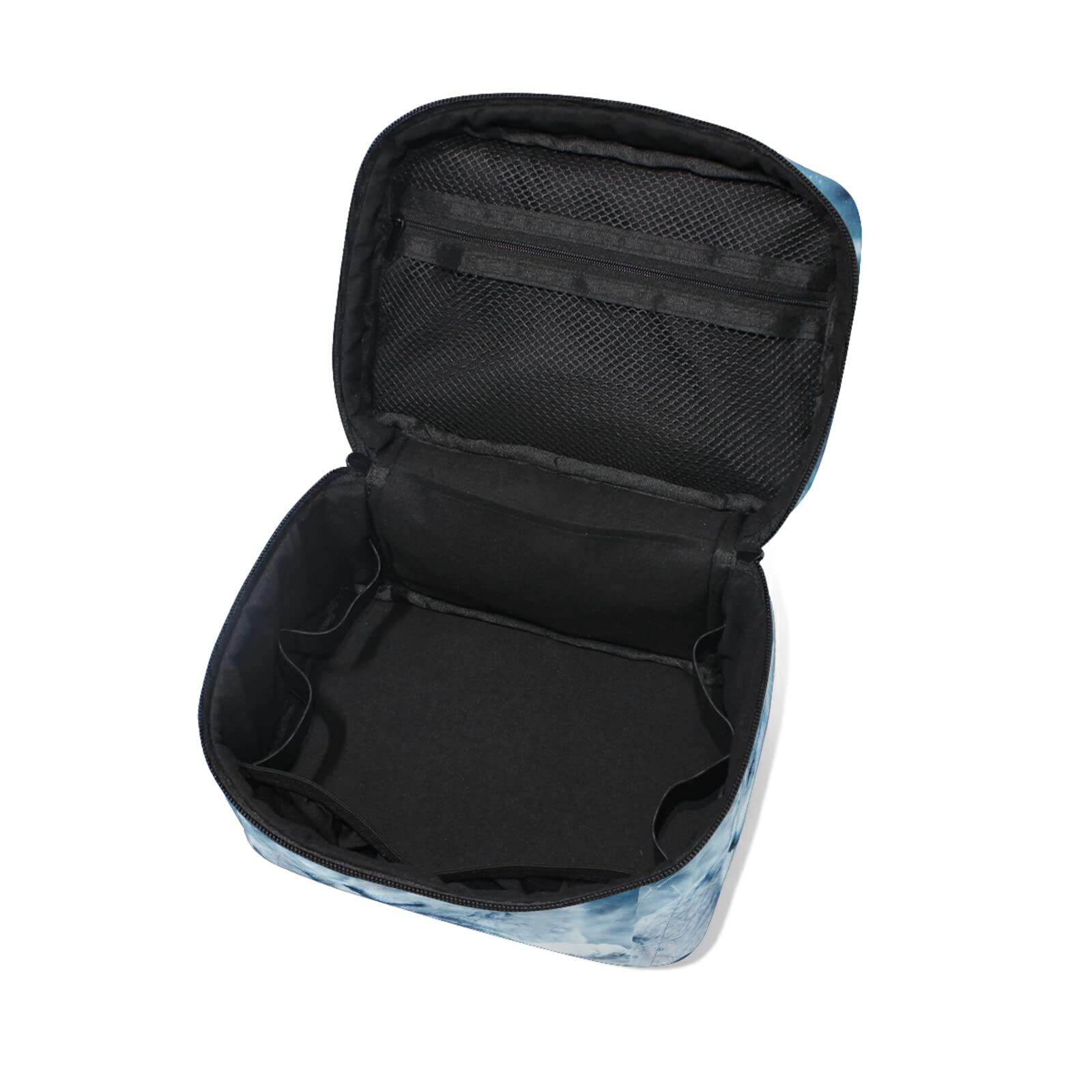 Cute Wild Animal Wolf Makeup Bag for Women - Waterproof Cosmetic Organizer & Toiletry Travel Case - Perfect for Travel, Gym, and Daily Essentials Storage