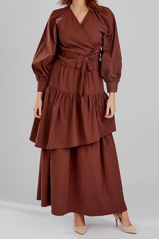 Elegant Pristine Tiered Skirt for Women - Flowy A-Line Midi Skirt with Ruffle Layers - Perfect for Summer, Beach, Parties & Casual Outfits