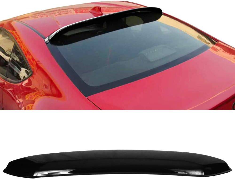 2013-2020 Scion FRS Subaru BRZ Toyota 86 Rear Roof Spoiler Wing - Black PP Material Roof Window Visor for Enhanced Aerodynamics & Style - Perfect for Car Enthusiasts & Street Racing