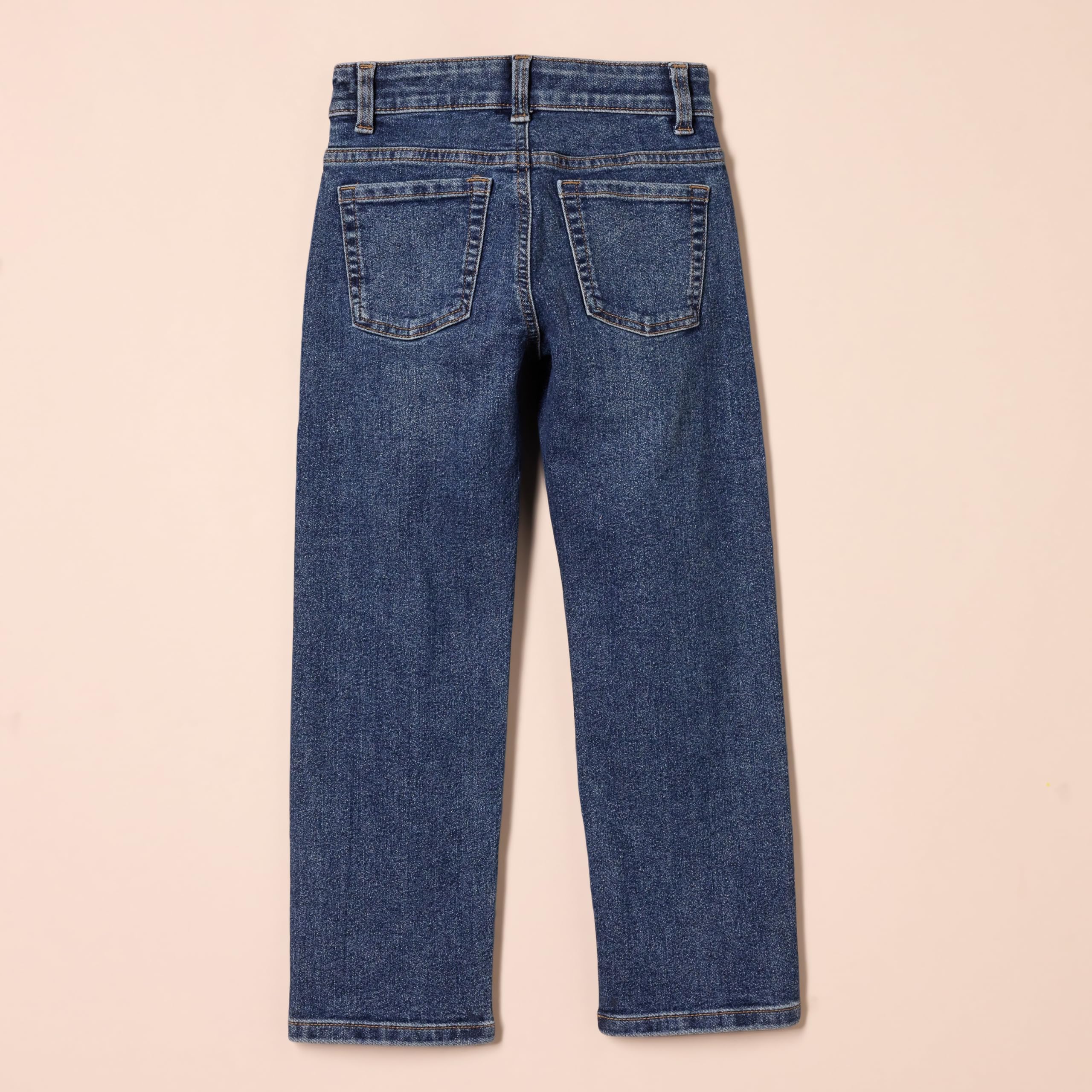 Amazon Essentials Boys' Regular Straight-Fit Jeans - Comfortable Durable Denim Pants for School, Play & Everyday Wear | Sizes 4-18