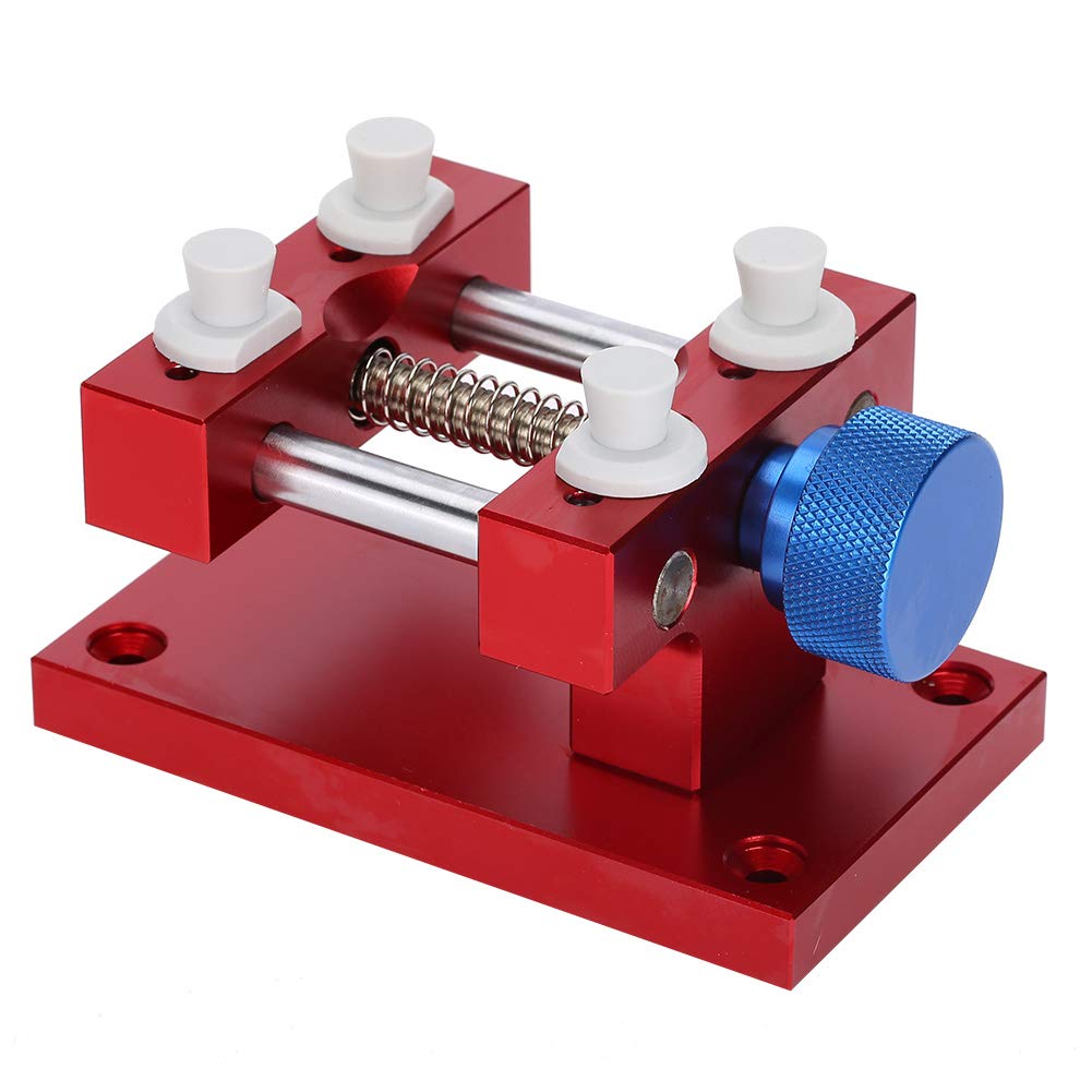 Adjustable Metal Watch Case Holder - 80mm Opening for Watch Repair & Strap Removal - Watchmaker Tool