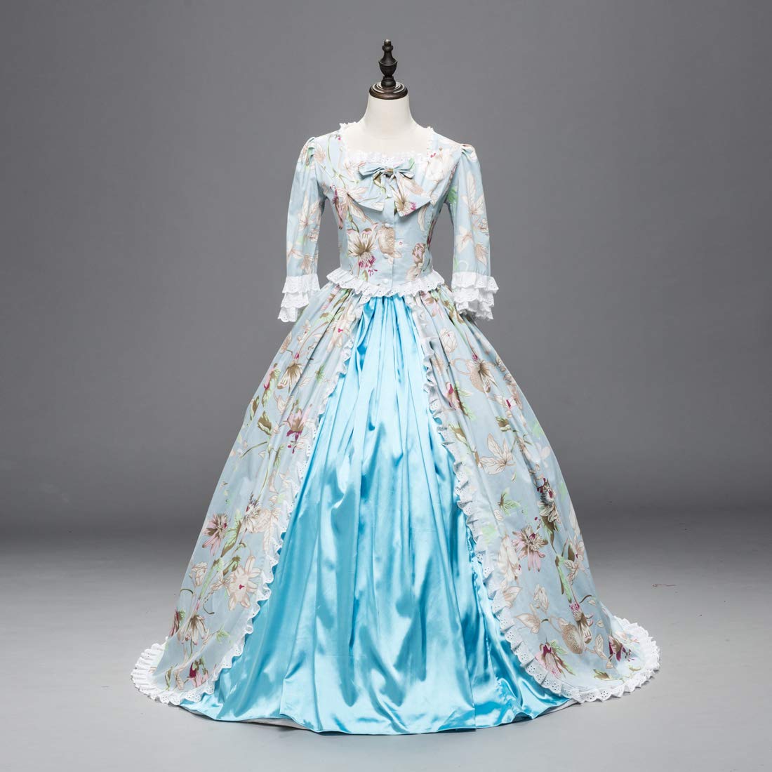 Victorian Ball Gown for Women - Elegant Long Sleeve Rococo Party Dress for Masquerade, Halloween, Cosplay & Formal Events