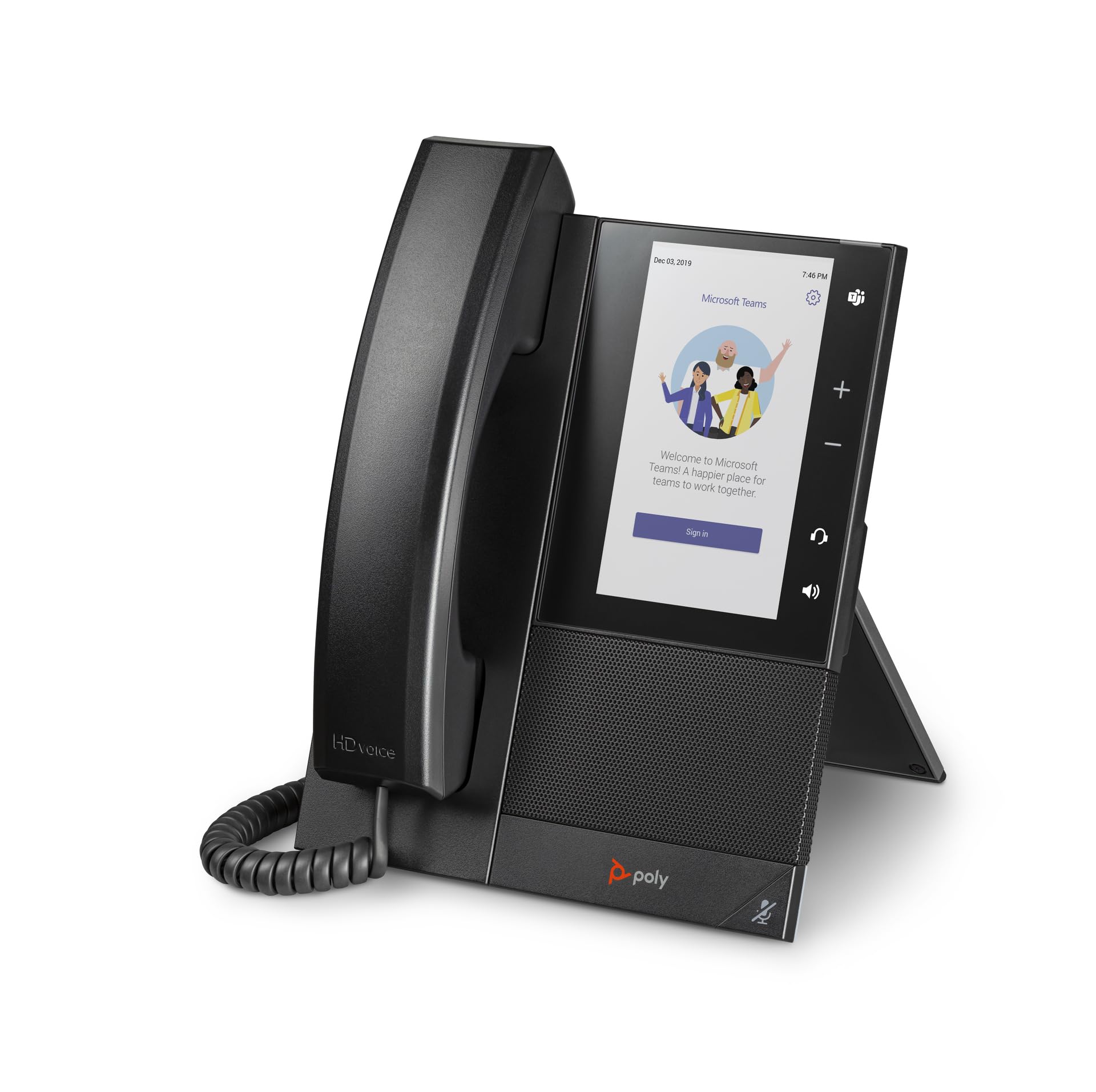 Poly CCX 505 Teams Edition IP Phone with Handset - Wi-Fi Enabled, Noise Cancelling (Acoustic Fence & NoiseBlockAI) - 5