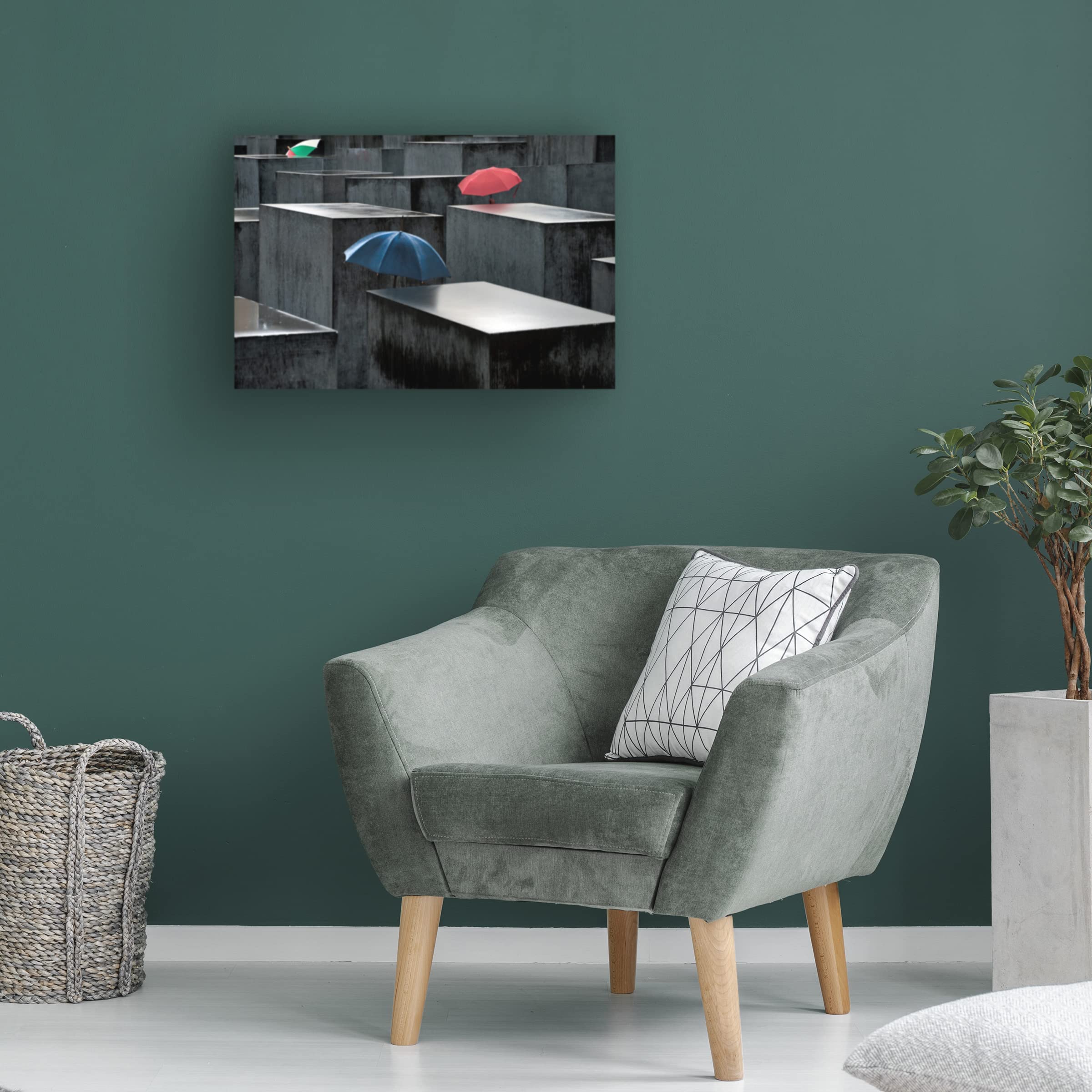 Trademark Fine Art 'Rain And Tears' Canvas Wall Art by Linda Wride - Perfect for Living Room, Bedroom & Office Decor