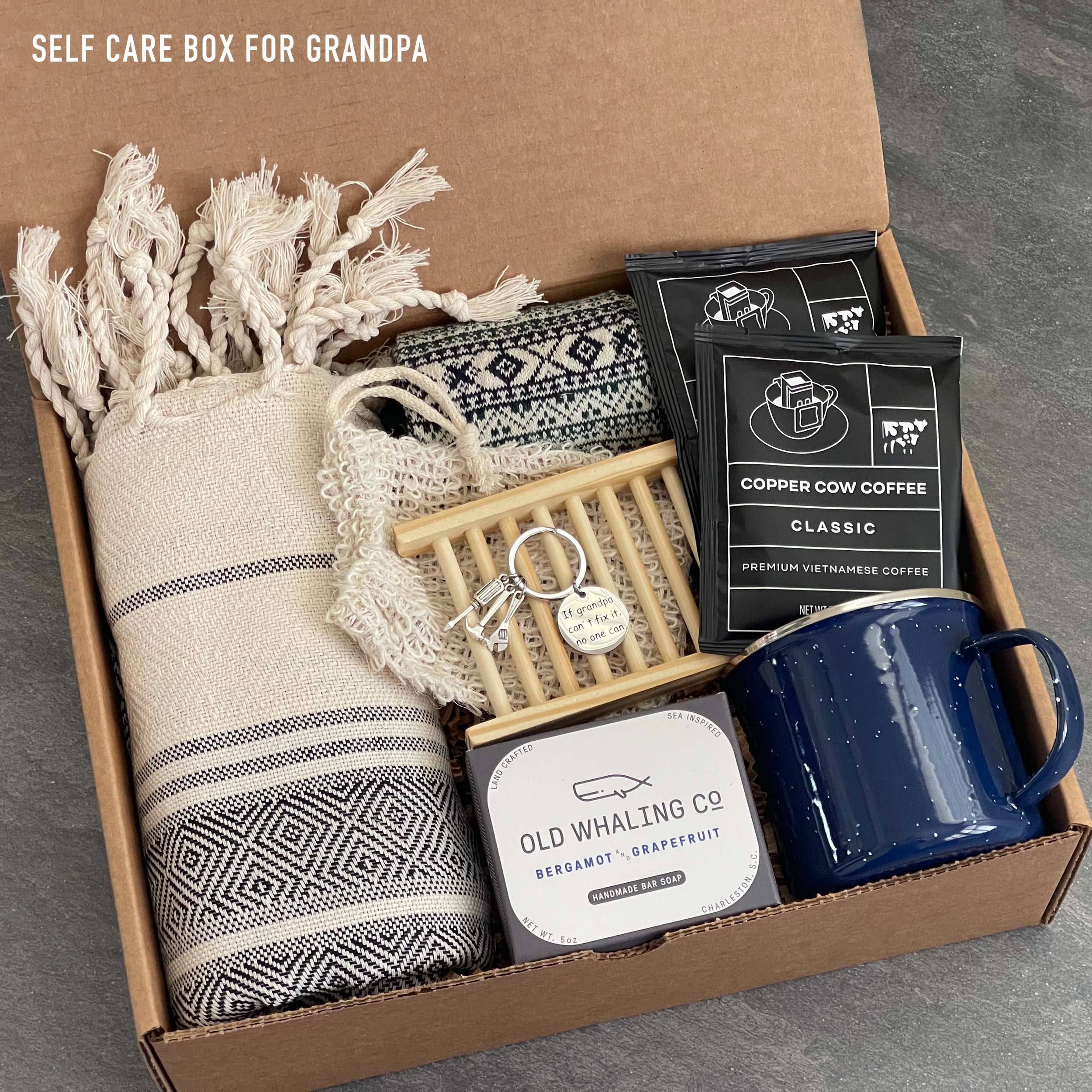 Premium Relaxation and Wellness Gift Box for Dad - Self Care Kit with Aromatherapy, Spa Essentials & Stress Relief | Perfect Father's Day, Birthday or Retirement Gift for Men