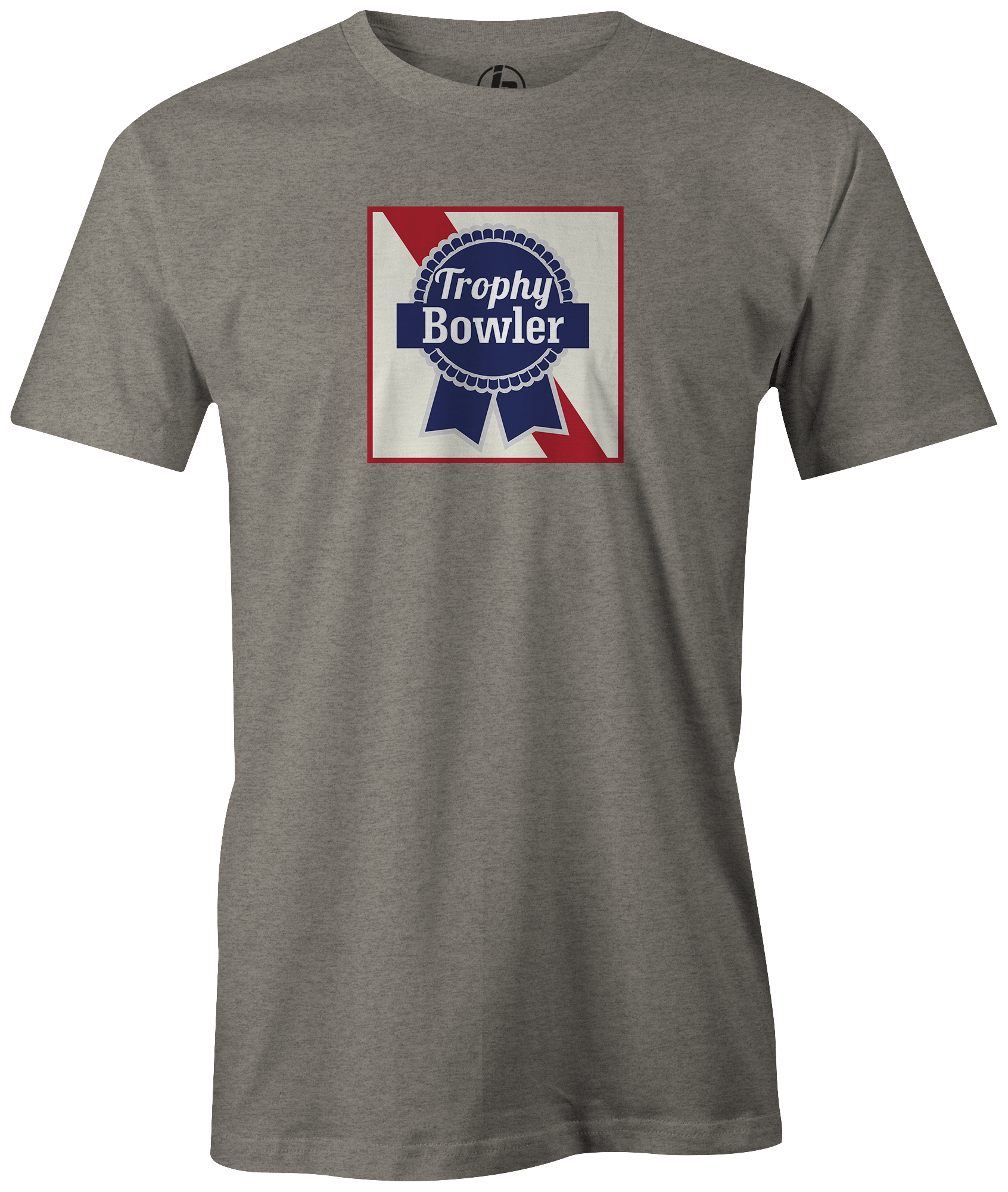 Pabst Blue Ribbon Beer League Bowling Trophy Bowler T-Shirt - Vintage Style Cotton Tee for Casual Wear, Sports Bars & Bowling Nights