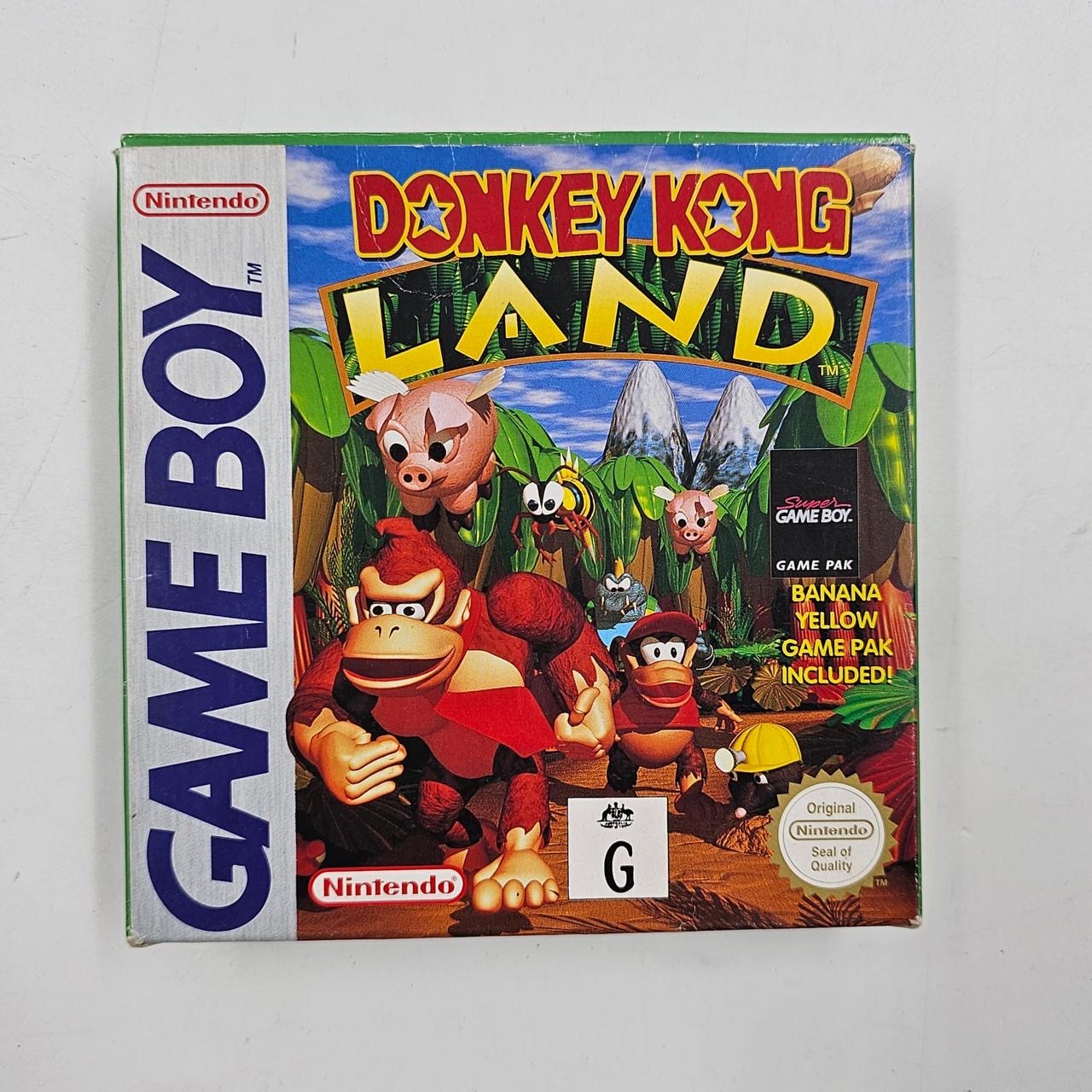 Original Donkey Kong Land Game for Nintendo Game Boy - Complete Boxed Edition - Perfect for Retro Gaming Collectors and Classic Game Enthusiasts