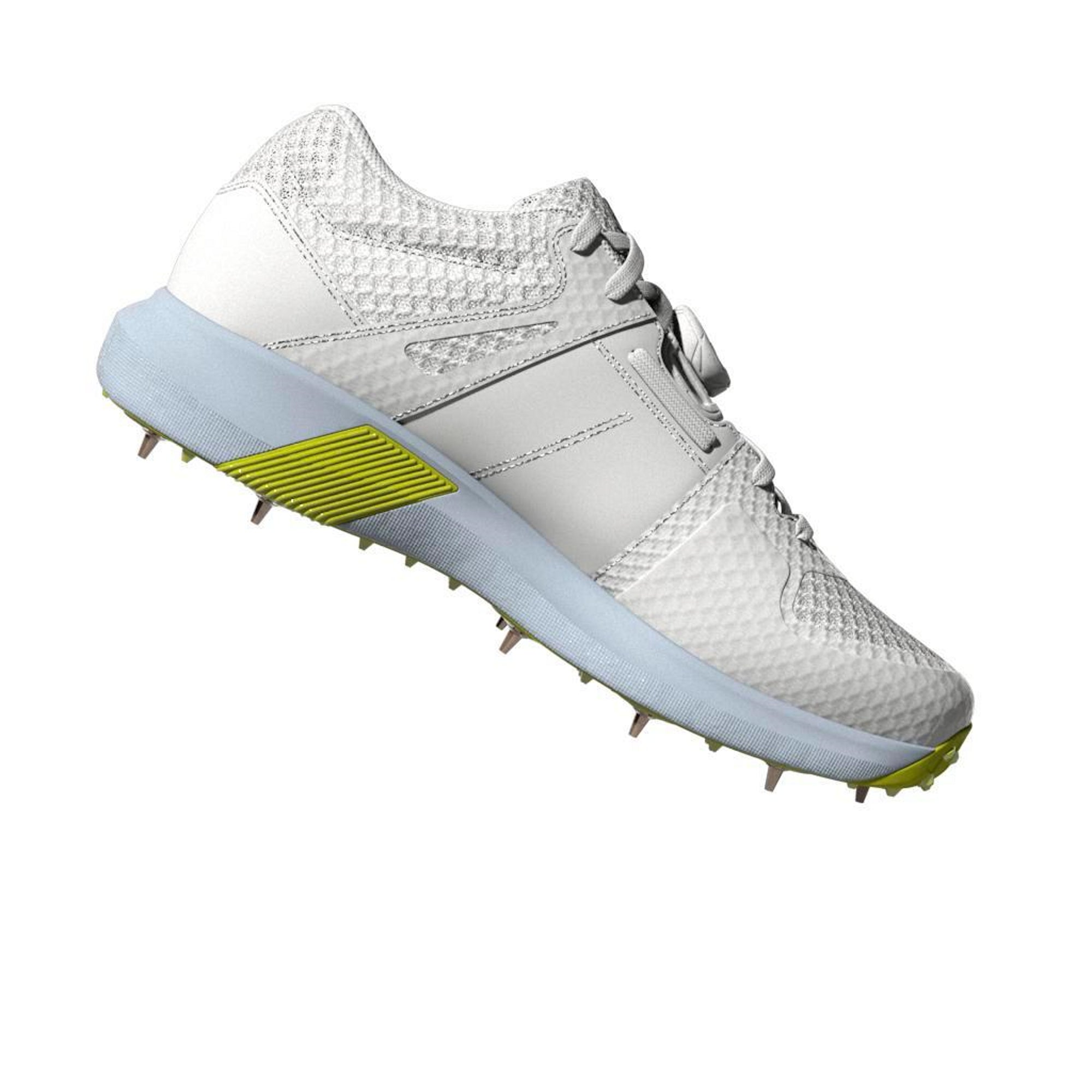 Adidas Adipower Vector MID Cricket Shoes - White & Yellow | High-Performance Cricket Footwear for Matches & Training