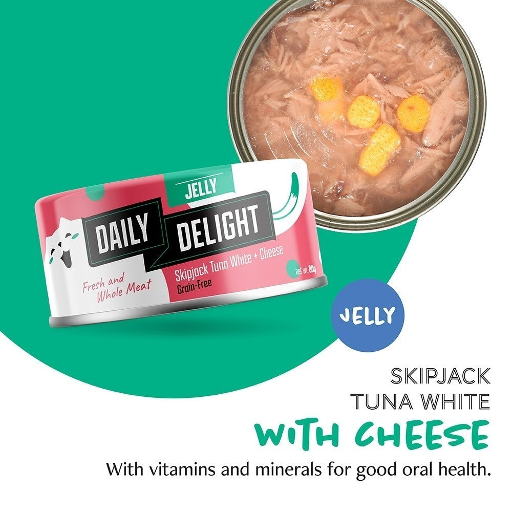 Premium Grain-Free Jelly Wet Cat Food with Carrots, Sweet Corn, Sasami & Cheese - 80g Easy Digestible Healthy Meal for Adult & Senior Cats - Perfect for Picky Eaters & Daily Nutrition Boost