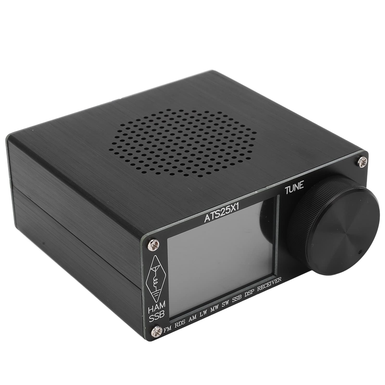 Portable Full Band Radio Receiver with 2.4 Inch Color Touchscreen - Aluminum Alloy Housing for Outdoor, Camping, Emergency & Travel Use