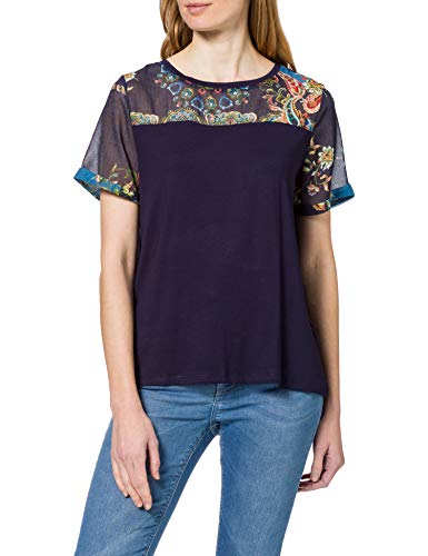 Desigual Women's Short Sleeve Knit T-Shirt - Comfortable Casual Top for Everyday Wear, Work & Weekend Outfits