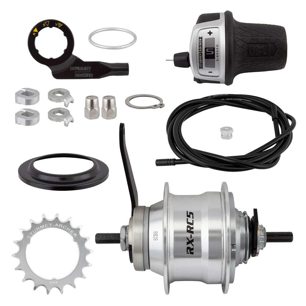 Sturmey Archer RXRC5 5-Speed Bicycle Hub Kit - HKC5CX.SAXS.SS0.BX | Durable Bike Gear Hub for Commuting & Touring | Perfect for Road Bikes & Urban Cycling