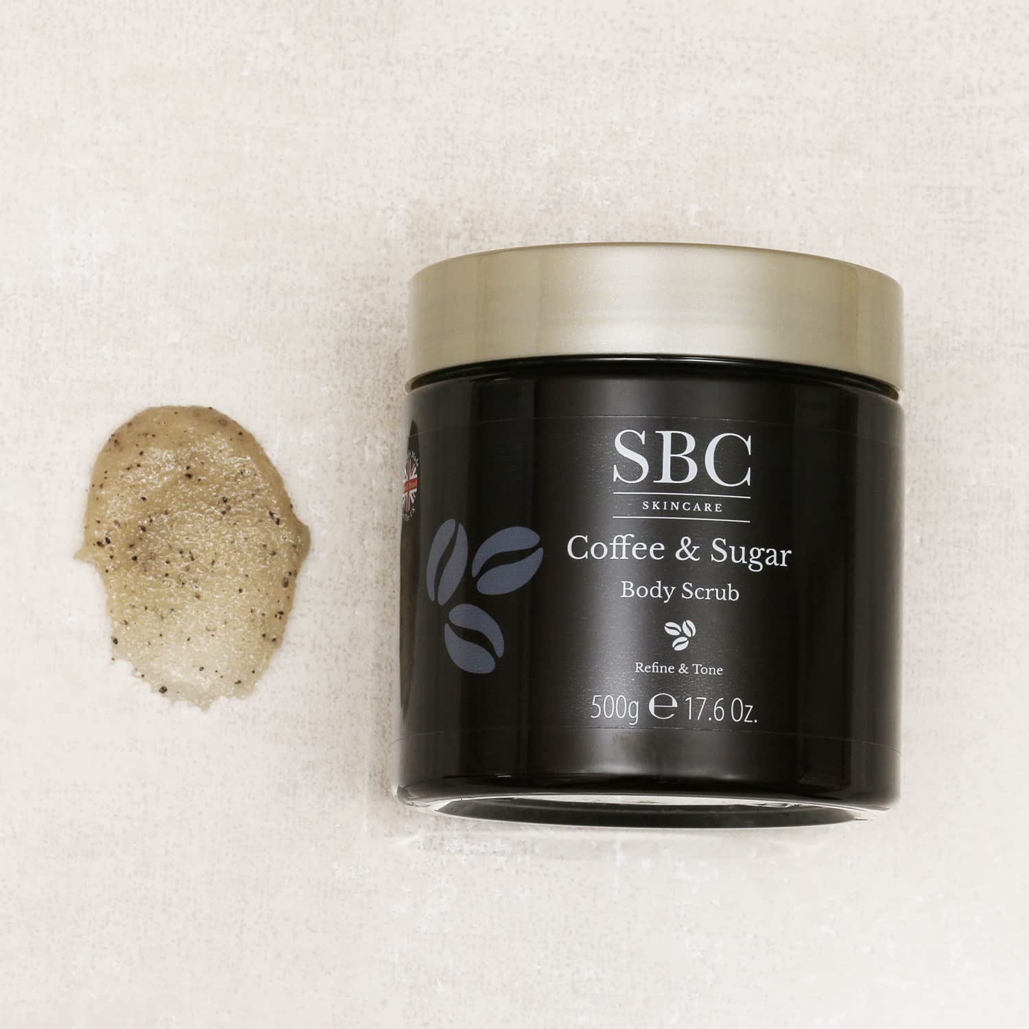 Organic Coffee & Sugar Body Scrub 500g - Exfoliating & Moisturizing Skincare for Smooth Soft Skin - Perfect for Dry Skin Care & Spa Treatment at Home