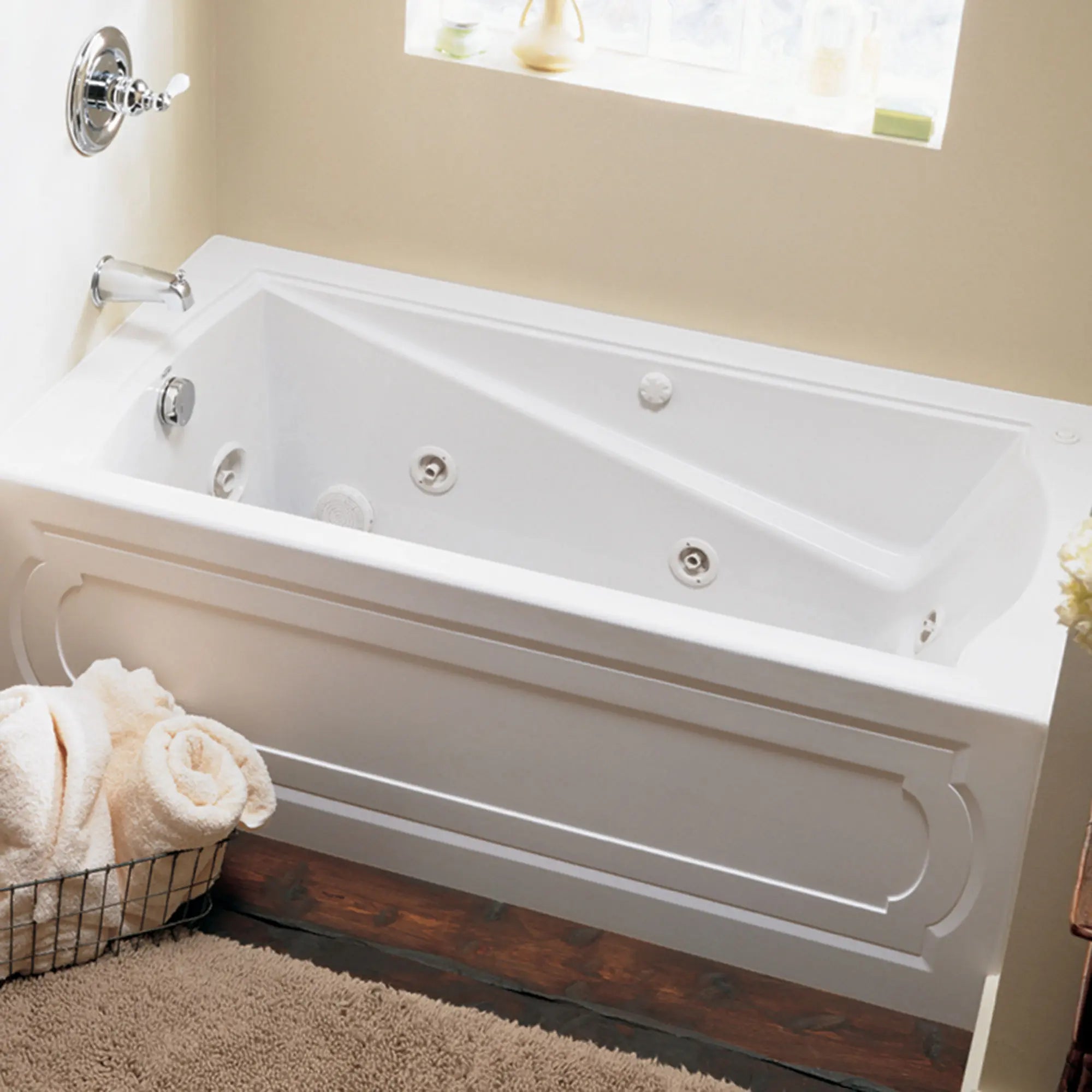 Evolution® 66 x 36 Inch Drop-In Acrylic Bathtub - Freestanding Soaking Tub for Modern Bathrooms, Spa-Like Relaxation at Home