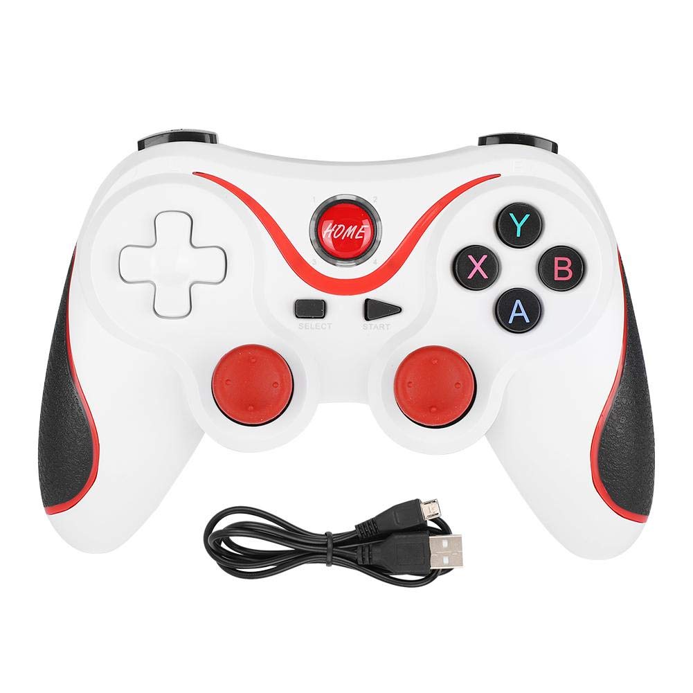 ASHATA Wireless Bluetooth Game Controller - Universal Gaming Joystick for Android, iOS, Windows 7/8/10, PS3, Smartphones & Tablets - Perfect for Mobile Gaming, PC Gaming & Console Gaming