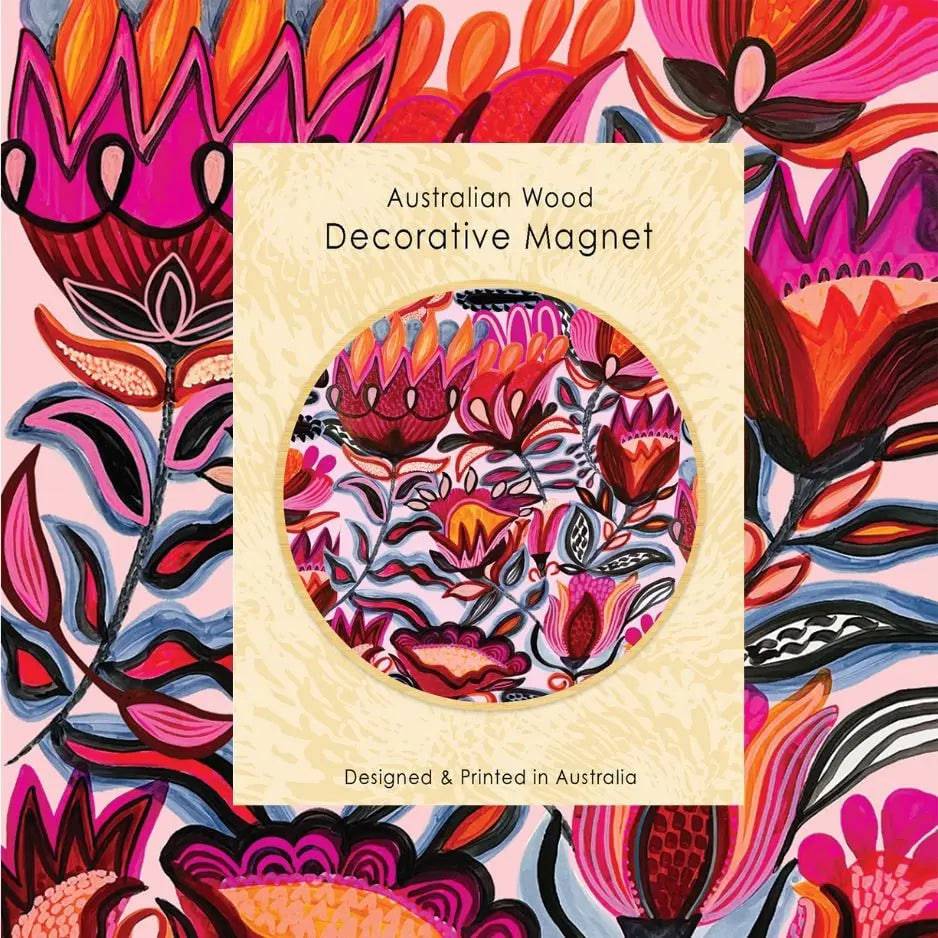 Gypsy Folk Art Magnet & Greeting Card Gift Set - Perfect for Home Decor, Gifts & Collectibles | Boho Chic Wall Decor & Handmade Card Set