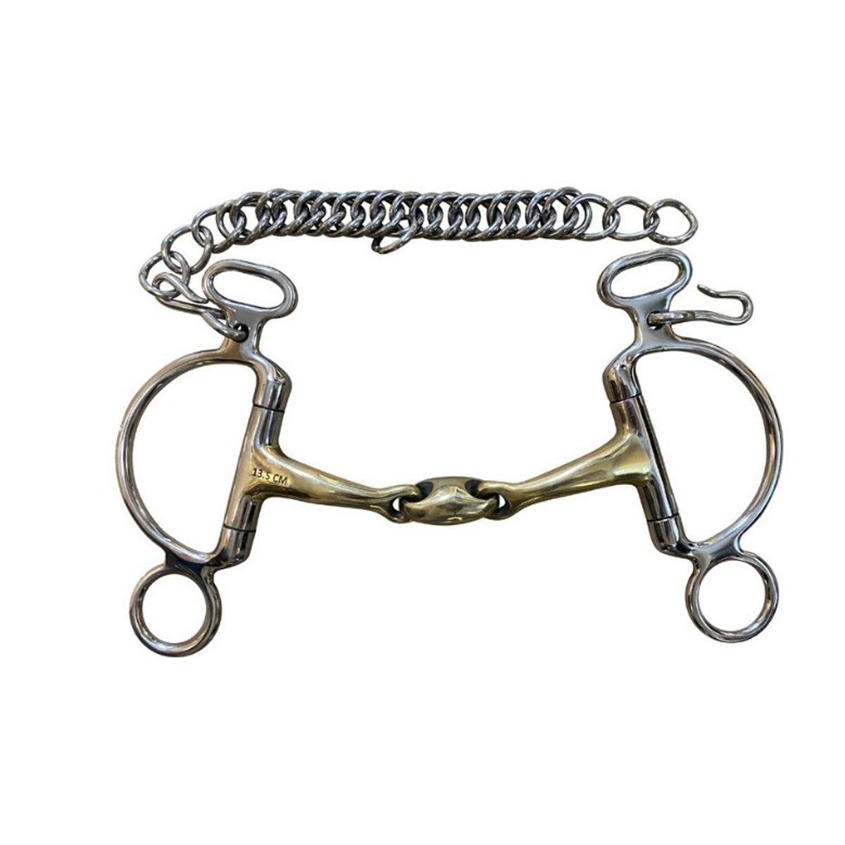 Jump'in Felipe French Link Bit - Stainless Steel Horse Bit for Dressage & Training - Comfortable & Durable Equestrian Equipment for Professional Riders