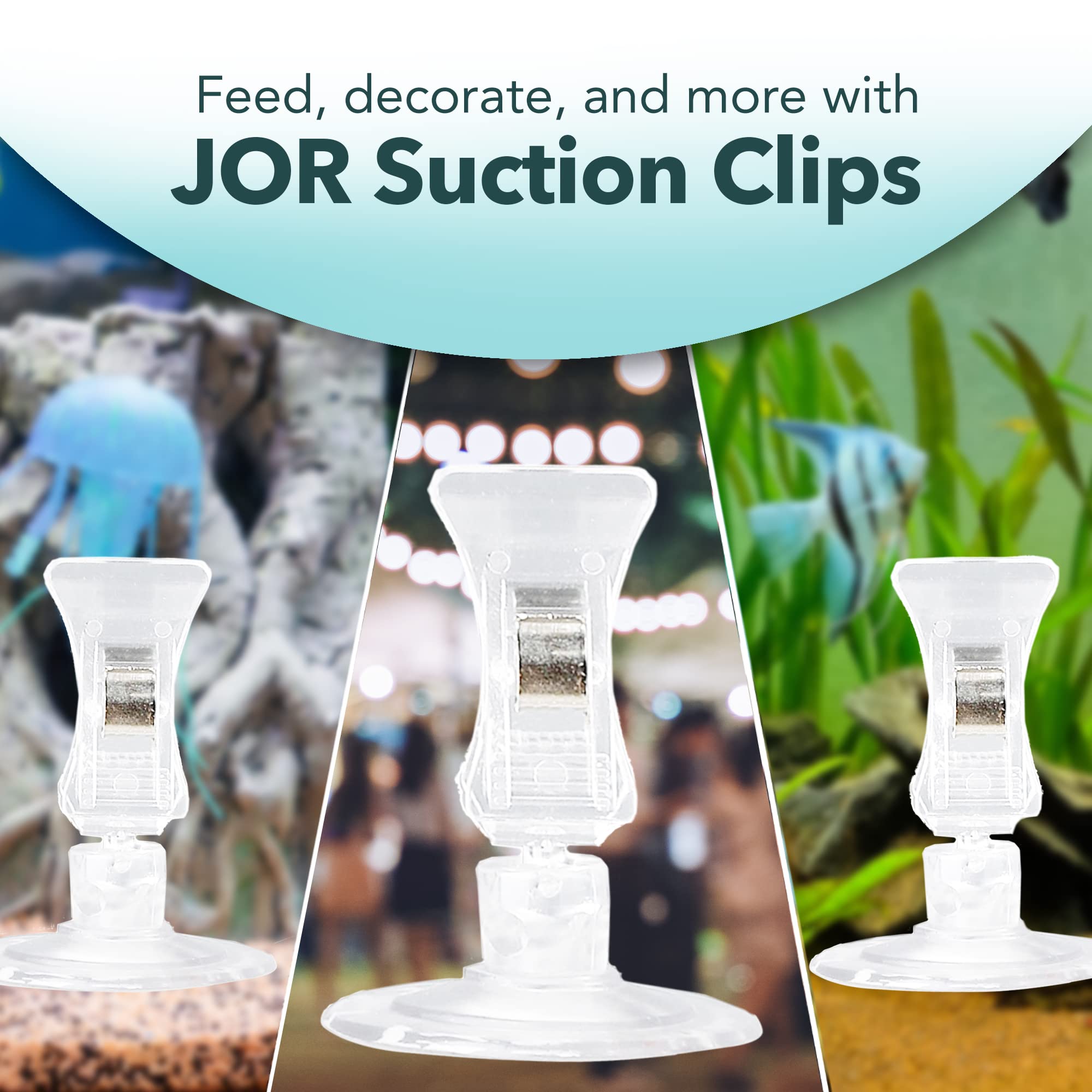 4 Pack Aquarium Fish Feeding Clips - 2