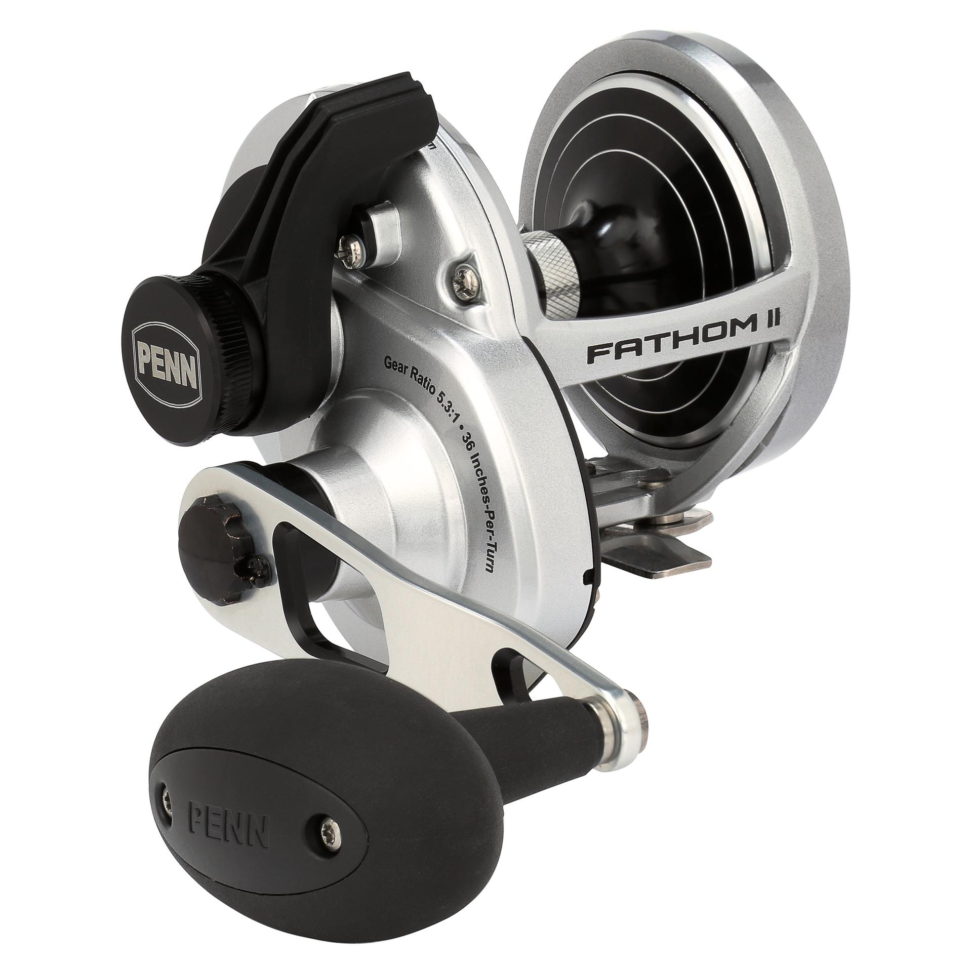 Penn Fathom II Lever Drag Conventional Fishing Reel - Saltwater & Freshwater Trolling Reel for Offshore & Inshore Fishing - Perfect for Deep Sea, Surf Casting & Boat Fishing