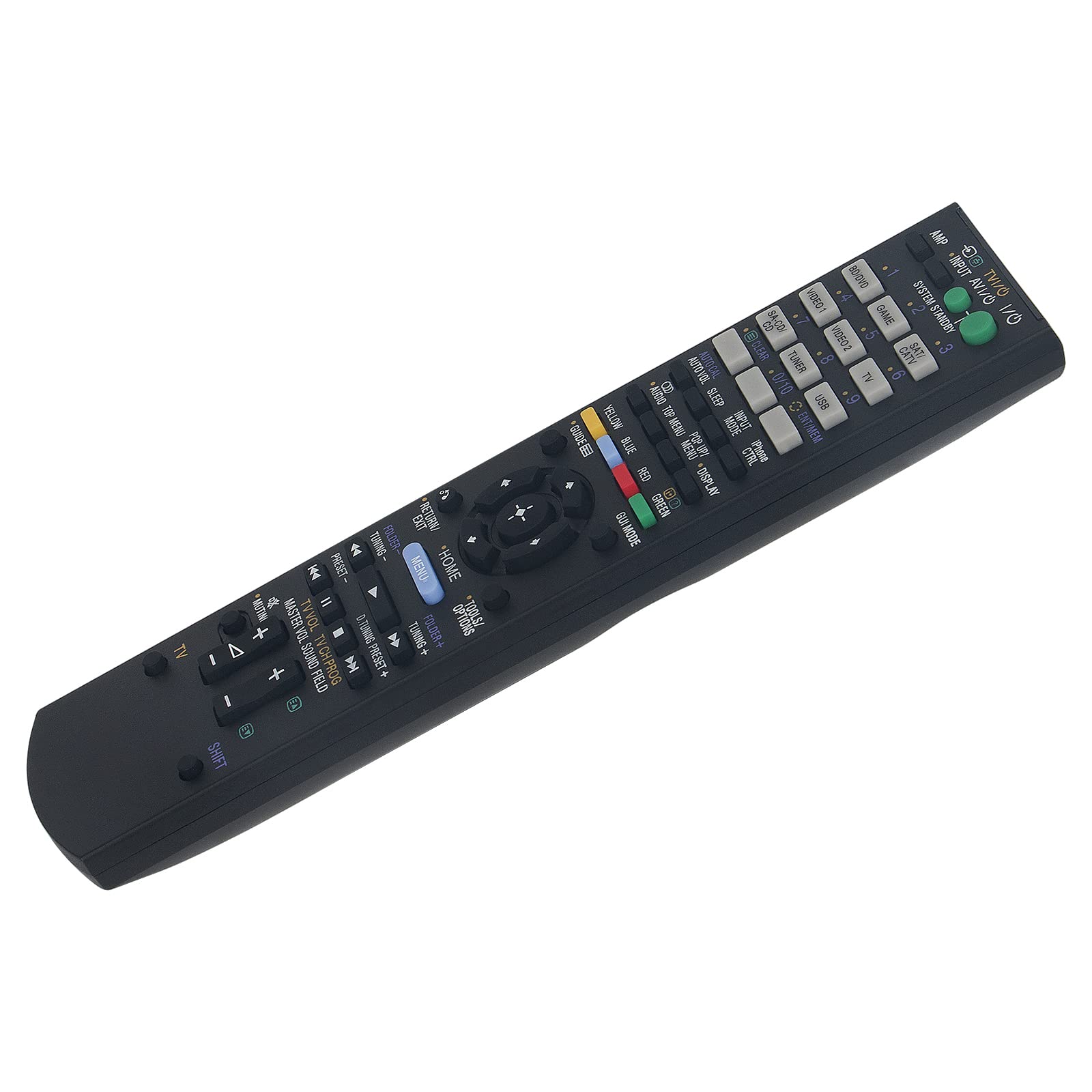 Sony AV Receiver Remote Control Replacement for STR-DH830/720/720HP/710/730 Models (RM-AAU106 RM-AAU107) - Perfect for Home Theater & Entertainment System Setup