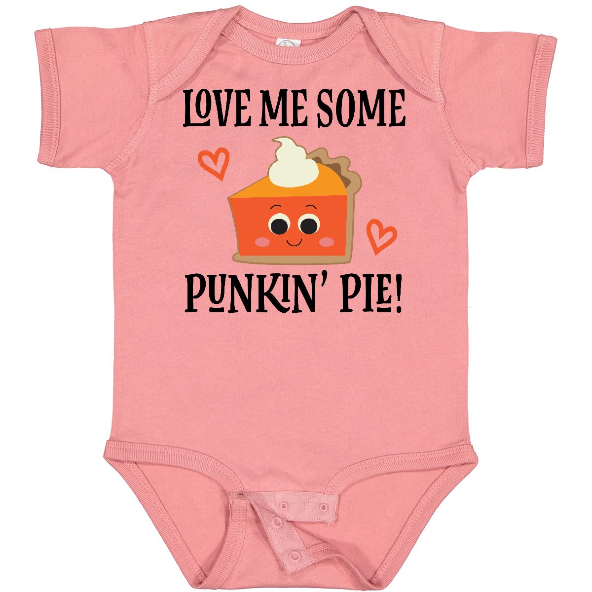 Inktastic Thanksgiving Love Pumpkin Pie Baby Bodysuit - Cute Holiday Outfit for Infants & Toddlers - Perfect for Family Gatherings, Photo Shoots & Autumn Celebrations