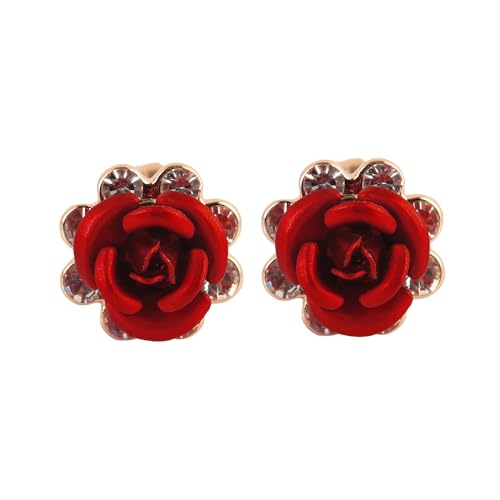 Stud Red Rose