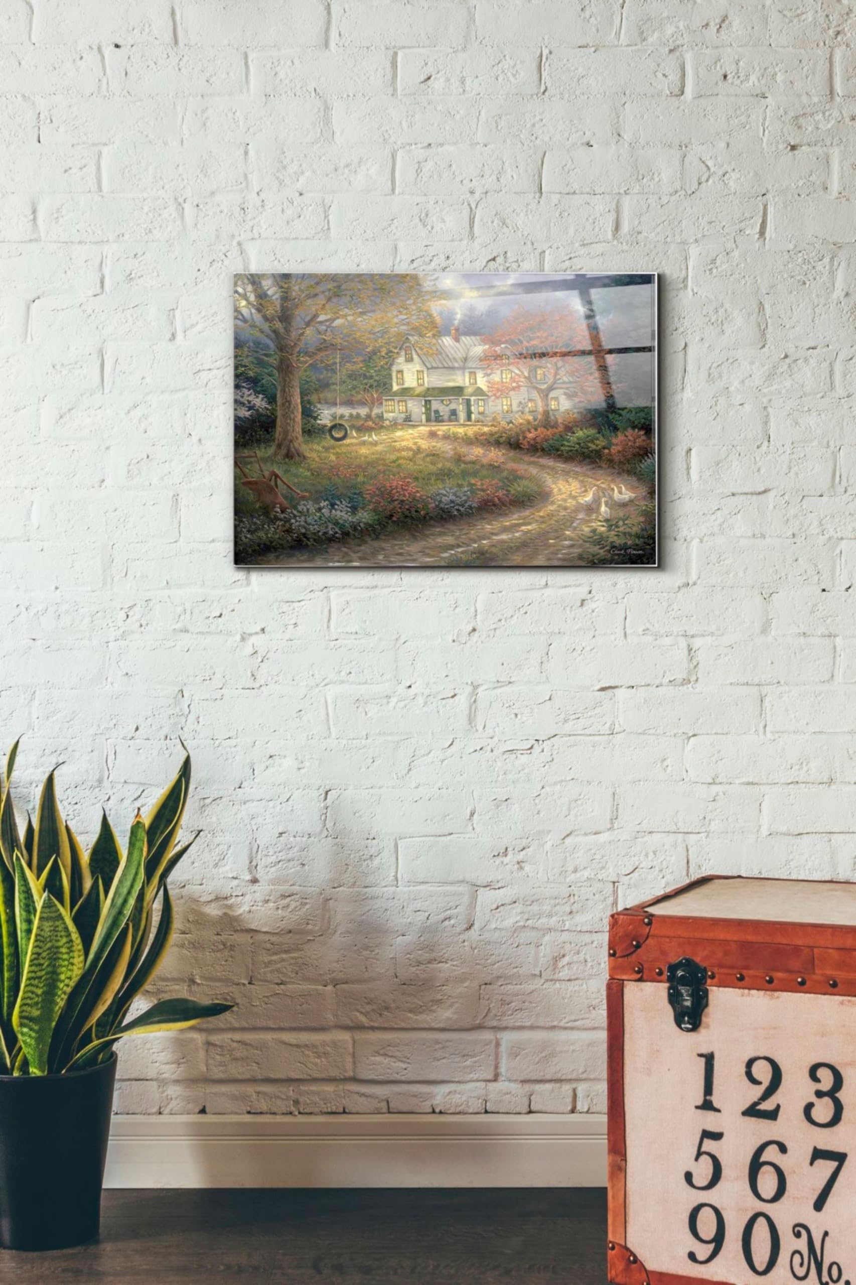 Epic Art 'Mid Country Farmhouse' by Chuck Pinson - 16