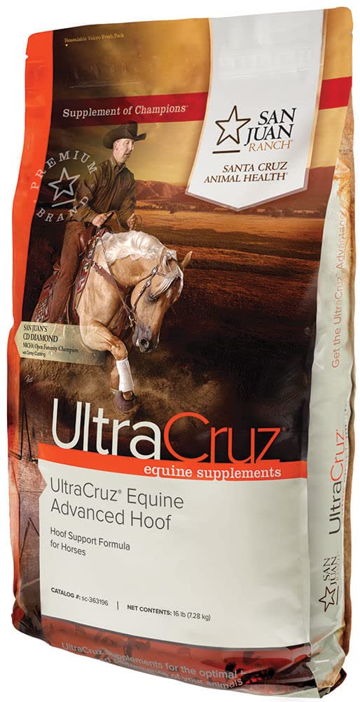 UltraCruz Equine Advanced Hoof Supplement for Horses - 16 lb Pellet (224 Day Supply) | Promotes Strong Hooves & Joint Health | Ideal for Performance Horses, Show Horses & Senior Horses