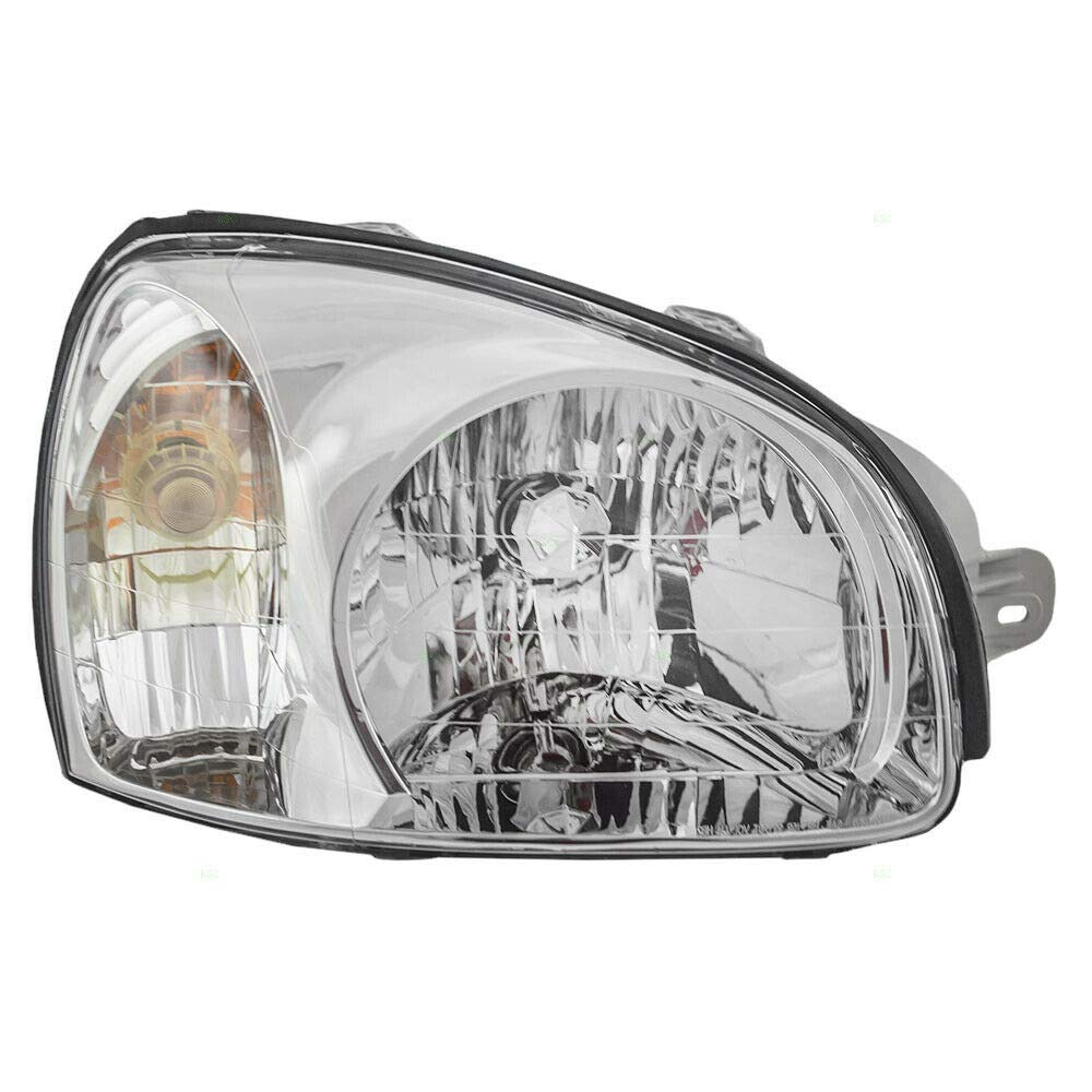 New Replacement Headlight Housing Assembly for 2001-2003 Hyundai Santa Fe - Perfect for Night Driving & Off-Road Adventures