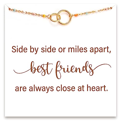 Side by side or miles apart, best friends are always close at heart