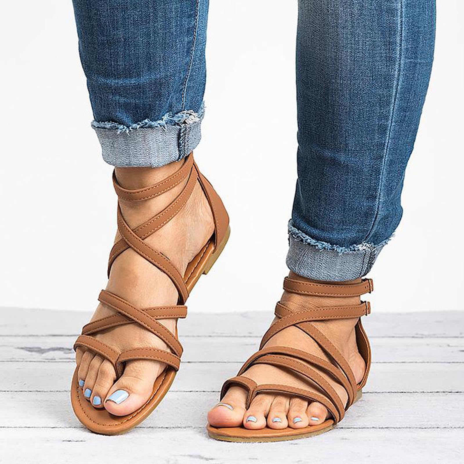 Women's Wedge Sandals with Large Bag - Summer Casual Flip Toe Heel Sandals | Lightweight Straps & Comfortable for Beach, Walking, Travel & Dressy Occasions