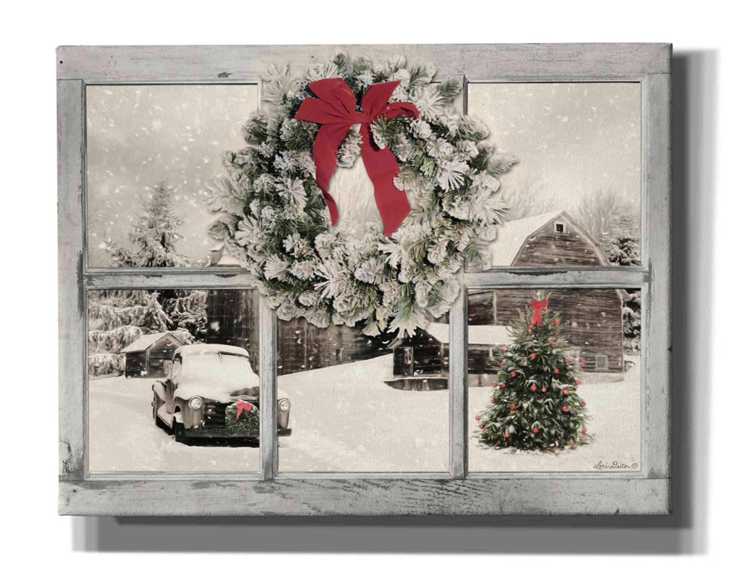 Epic Graffiti 'It's Cold Outside' by Lori Deiter - 34x26 Inch Canvas Wall Art for Living Room, Bedroom & Office Decor | Modern Abstract Painting for Home & Office
