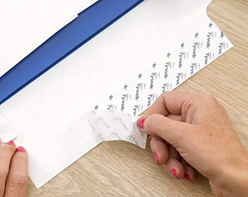 Tyvek Pocket Envelopes 100-Pack - Waterproof & Tear-Resistant C5 Size (229x162mm) White Mailing Sleeves for Documents, Photos & Important Papers - Ideal for Shipping, Office Use & Mailing
