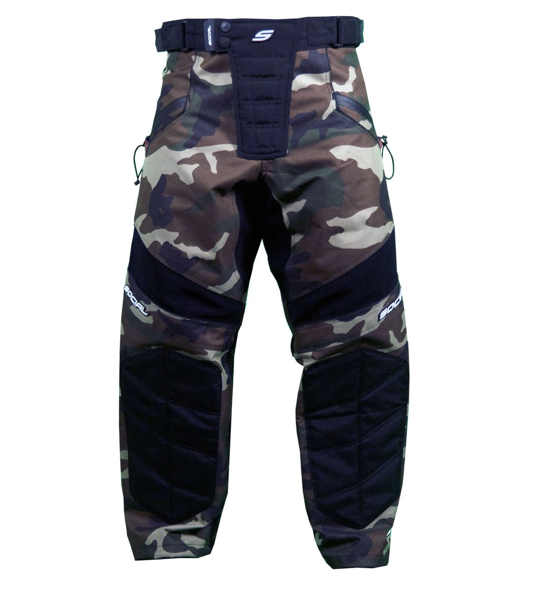 Social Paintball Grit v3 Tactical Pants - Woodland Camo for Outdoor Sports & Airsoft Games | Durable Combat Pants for Paintball, Airsoft, and Tactical Training