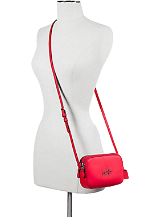 Coach Mickey Mouse Glove Calf Leather Crossbody Pouch - Stylish Mini Bag for Women, Perfect for Everyday Use, Travel & Disney Theme Outfits