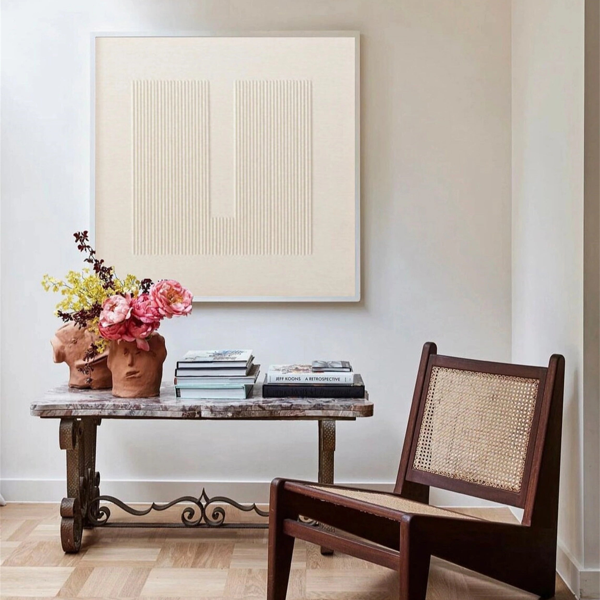 Beige & Brown Abstract Wall Art Print #BB070 - Modern Home Decor for Living Room, Bedroom & Office